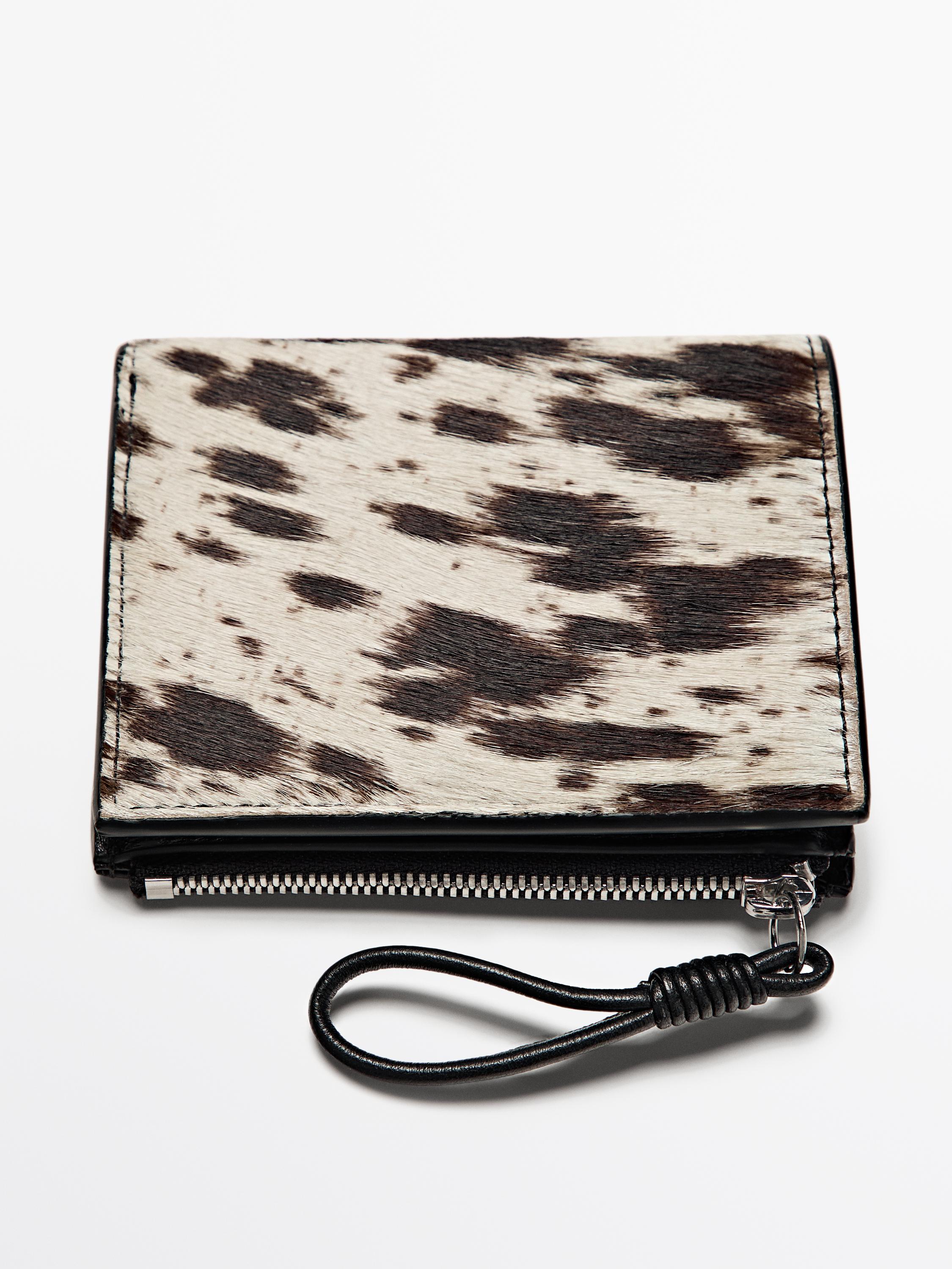 Cartera estampat animal pell