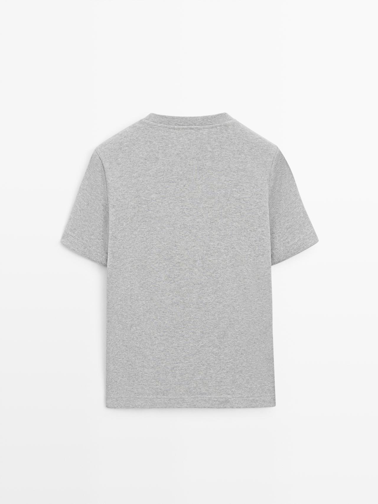Short sleeve interlock T-shirt — Medium Grey