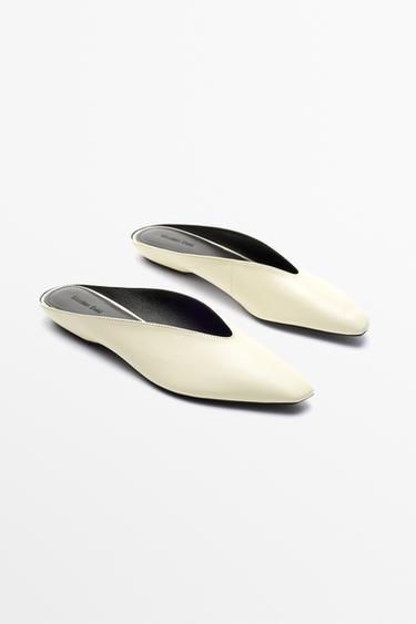 Soft leather mule — CREAM 2