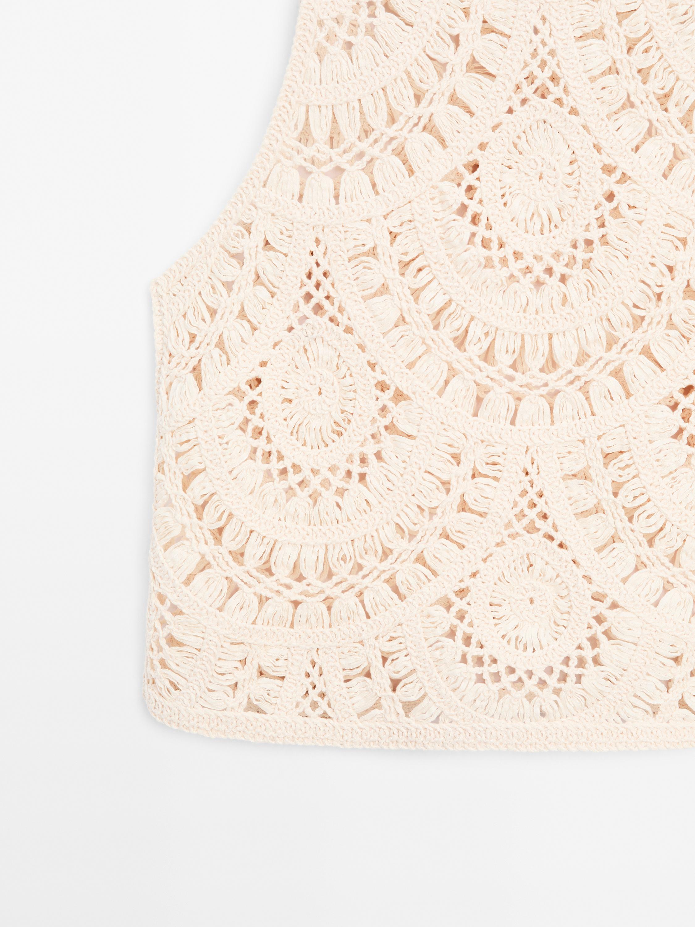 Crochet knit top