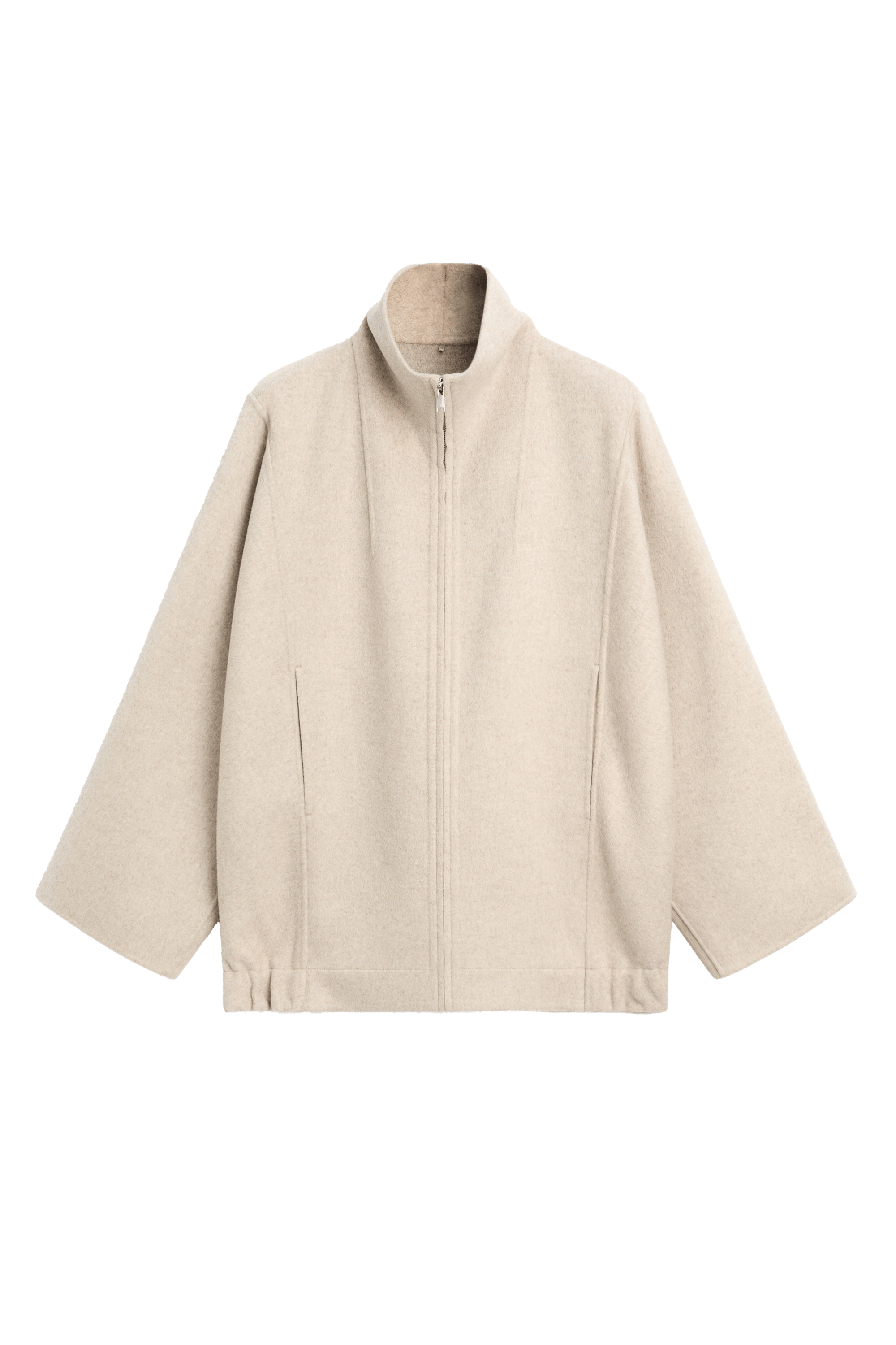Massimo Dutti Yün karışımlı bomber ceket görsel 7