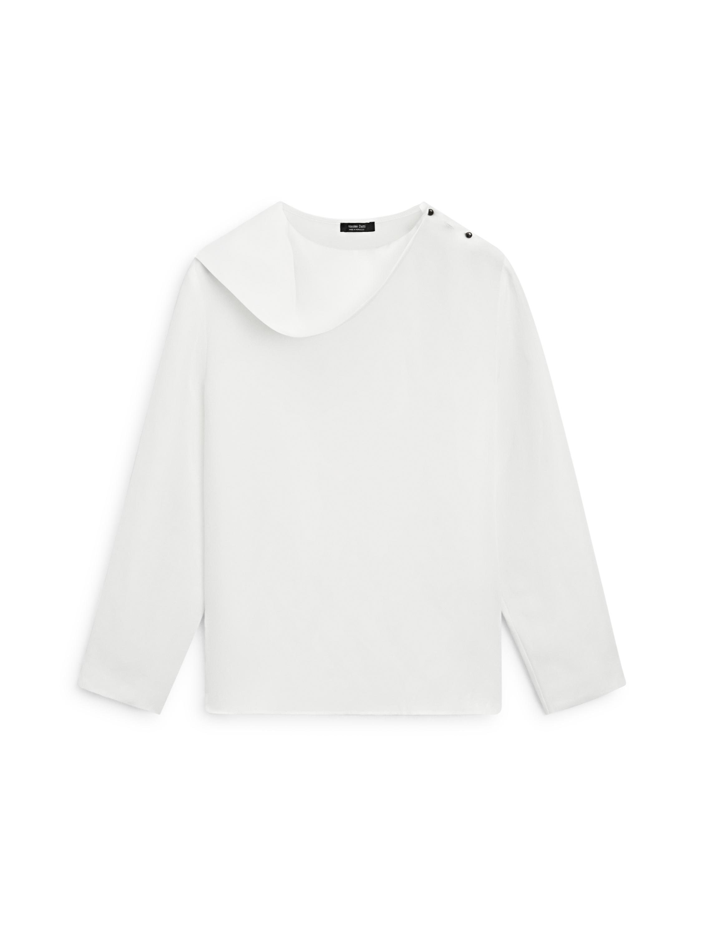 Flowing shirt with button details — Off white