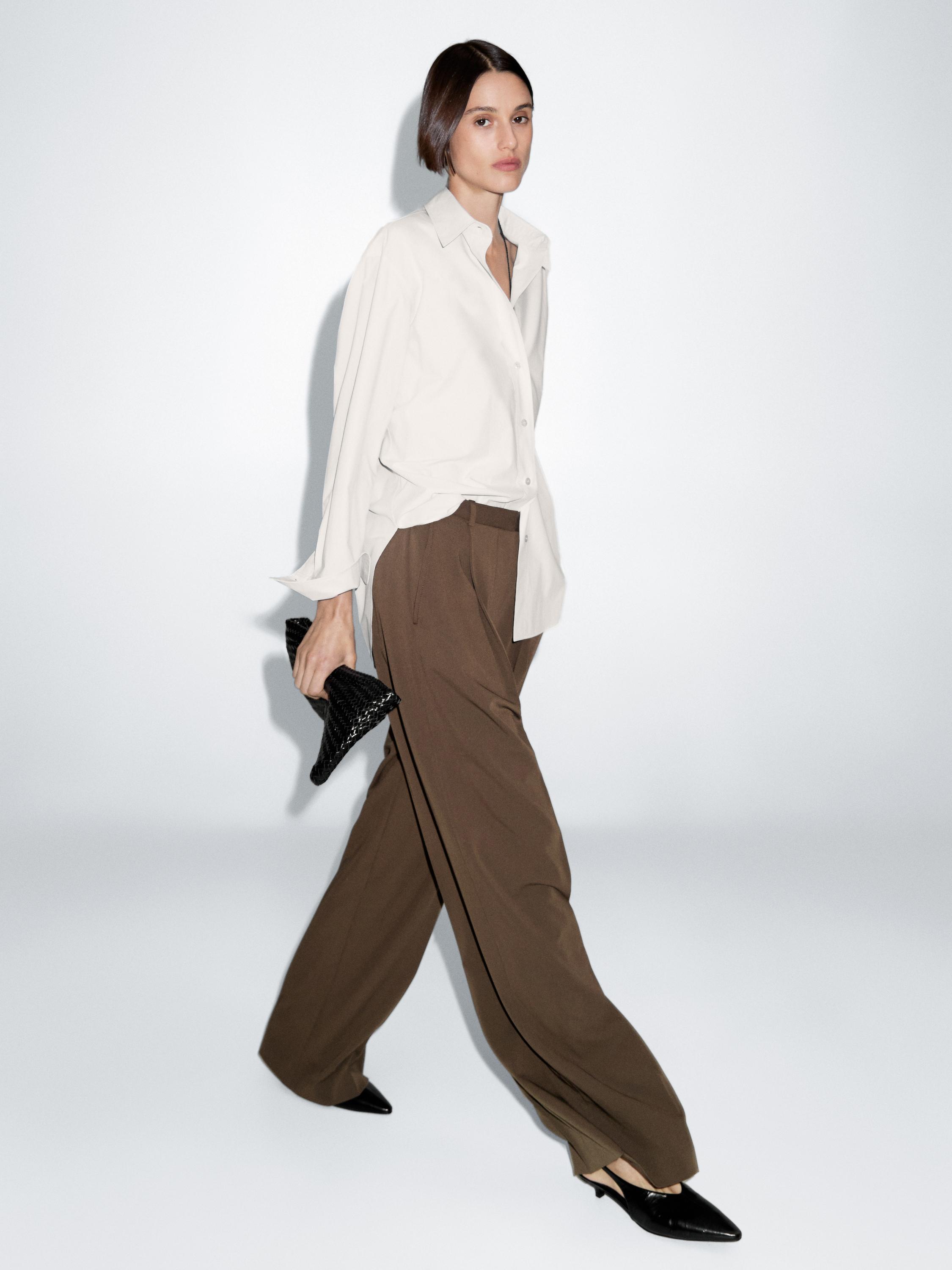 Pantalon à pinces large