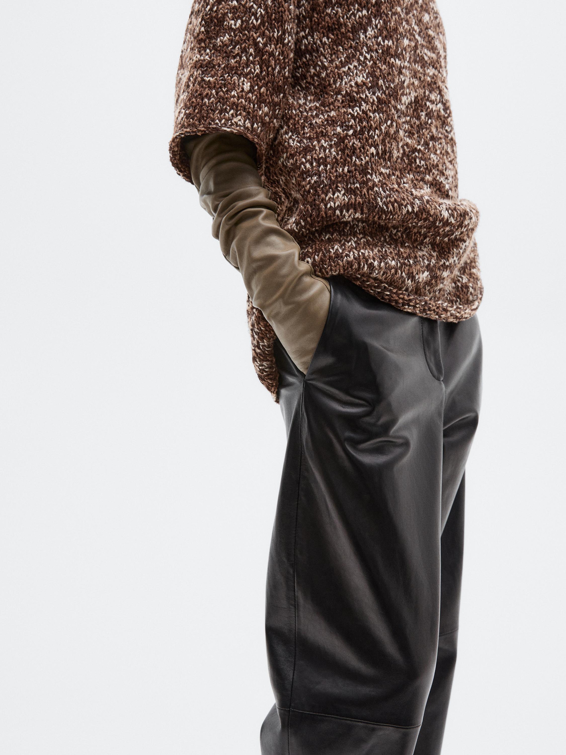 Long nappa leather gloves - LIMITED