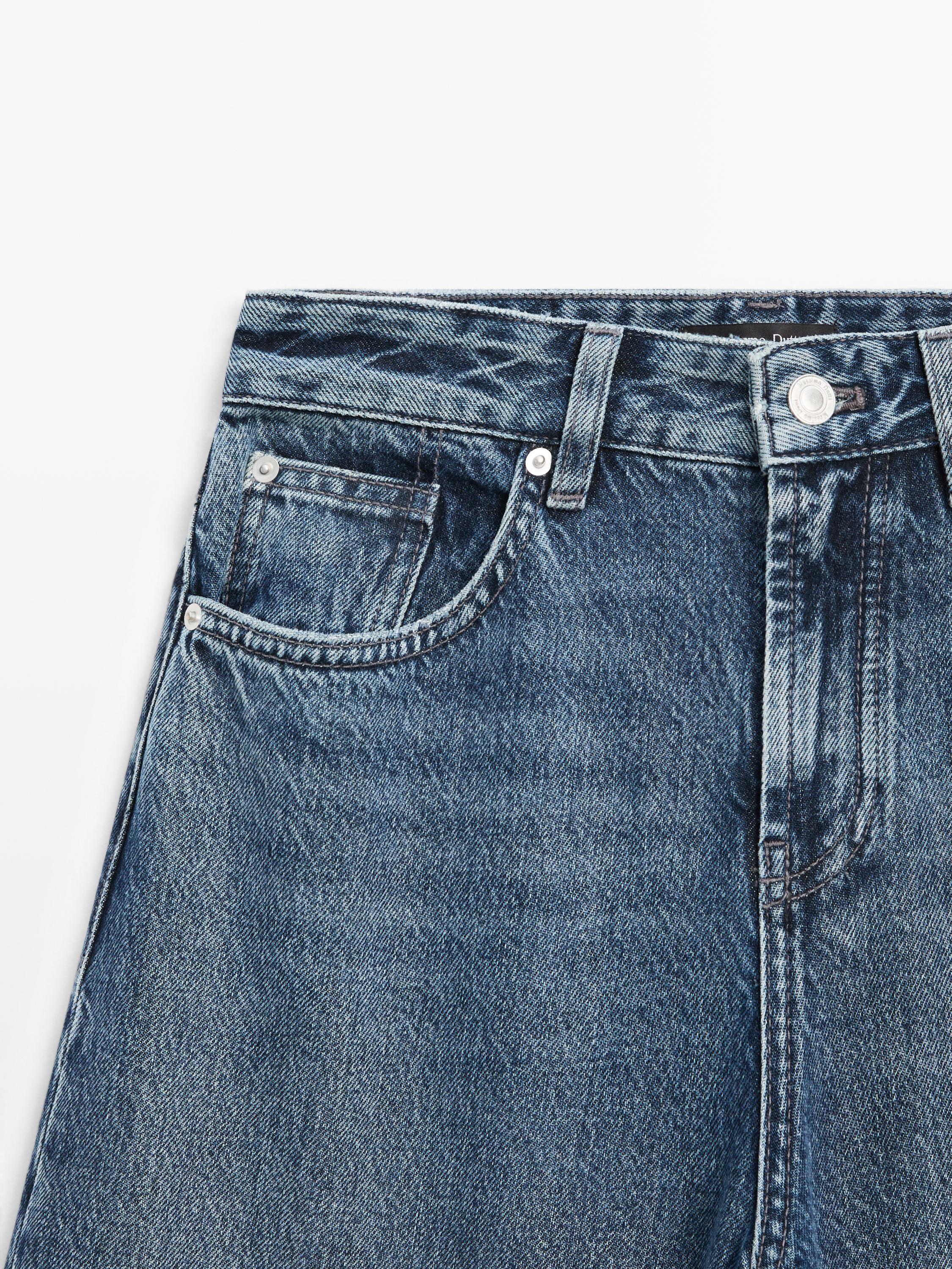 Jean barrel fit taille haute