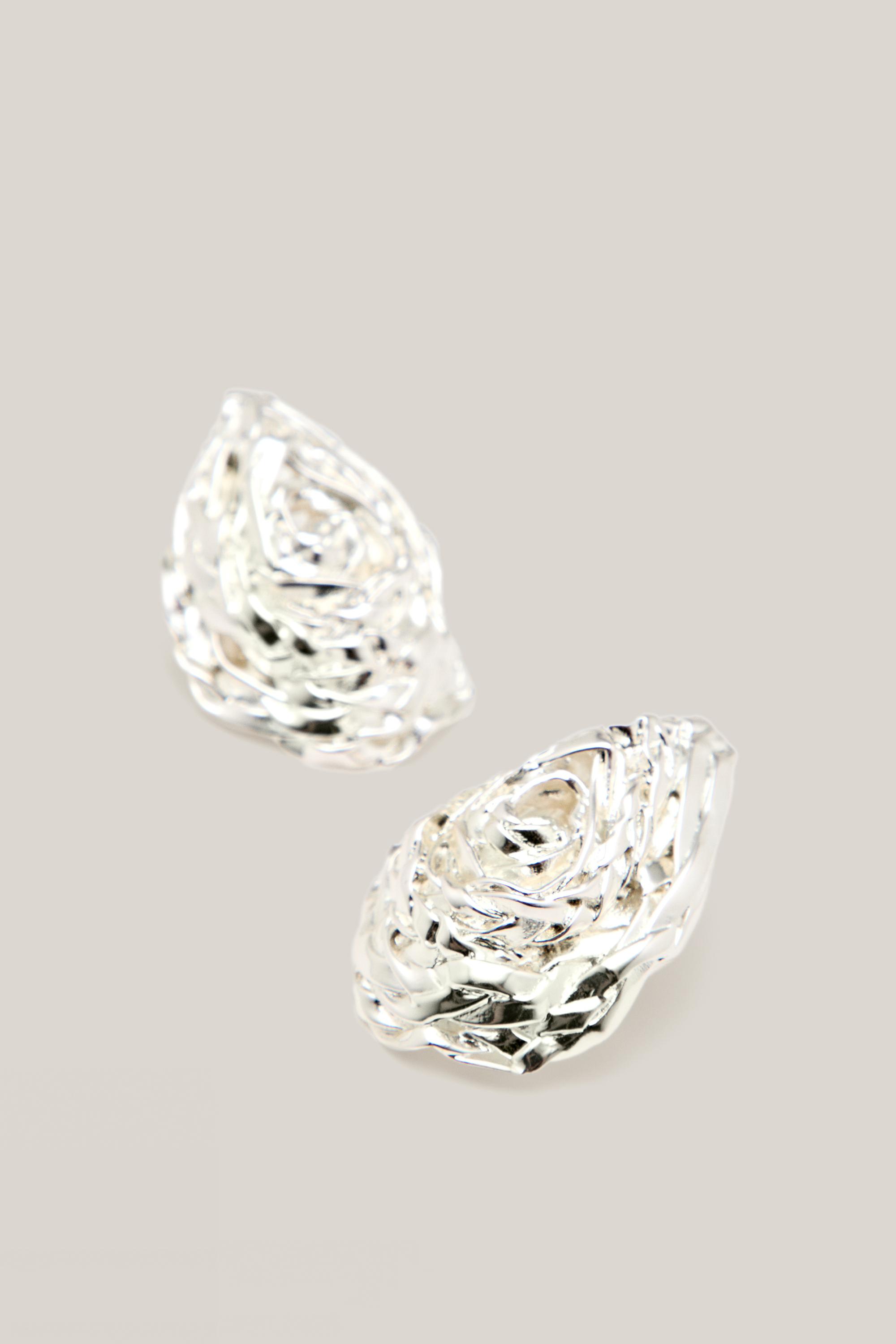 Earrings with textured basket piece - LIMITED EDITION
