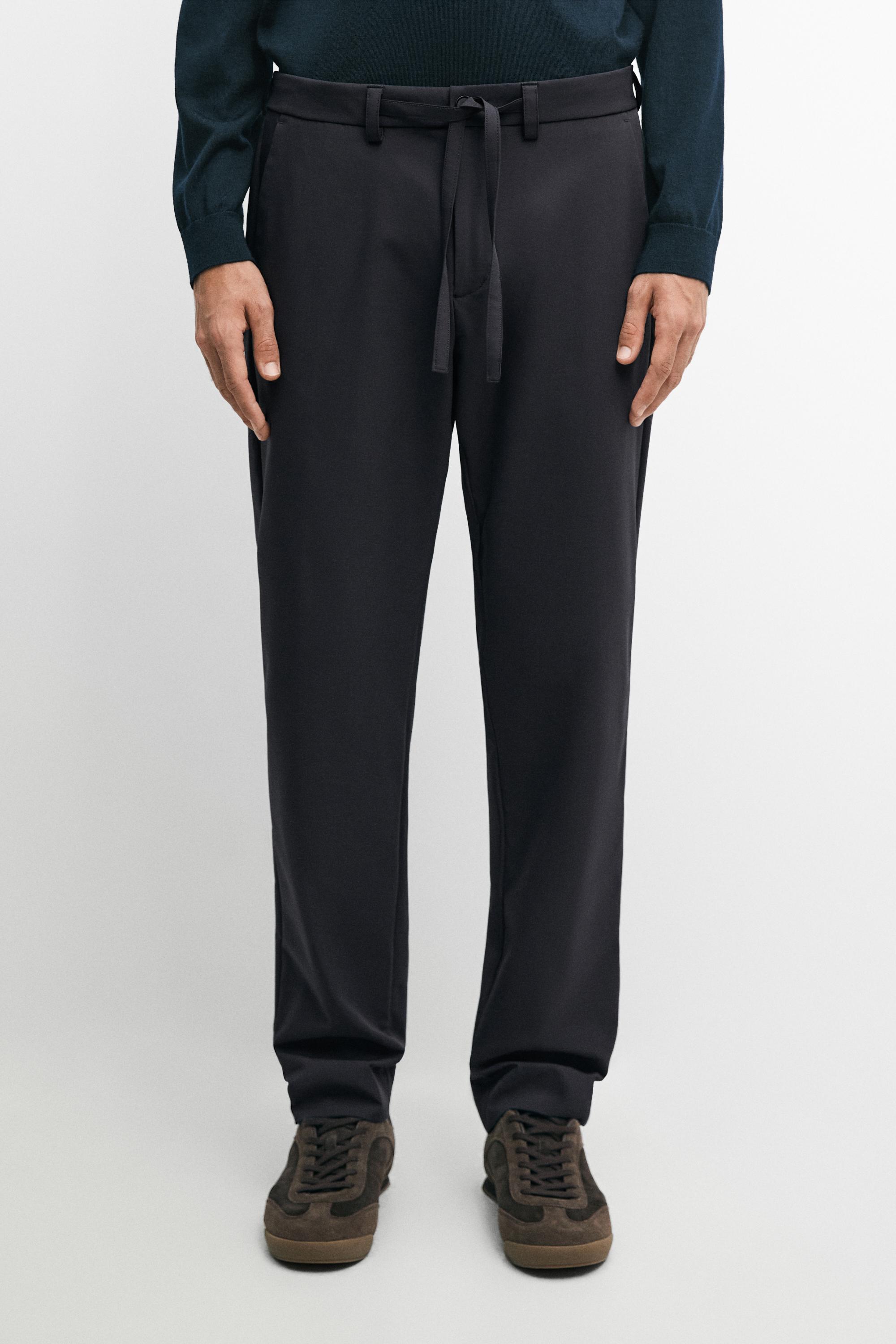 Regular-fit technical trousers