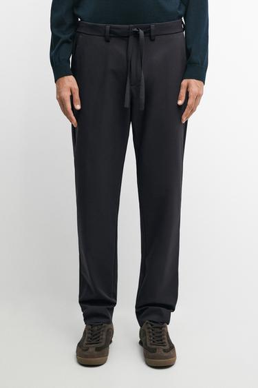 Regular-fit technical trousers — NAVY BLUE 3