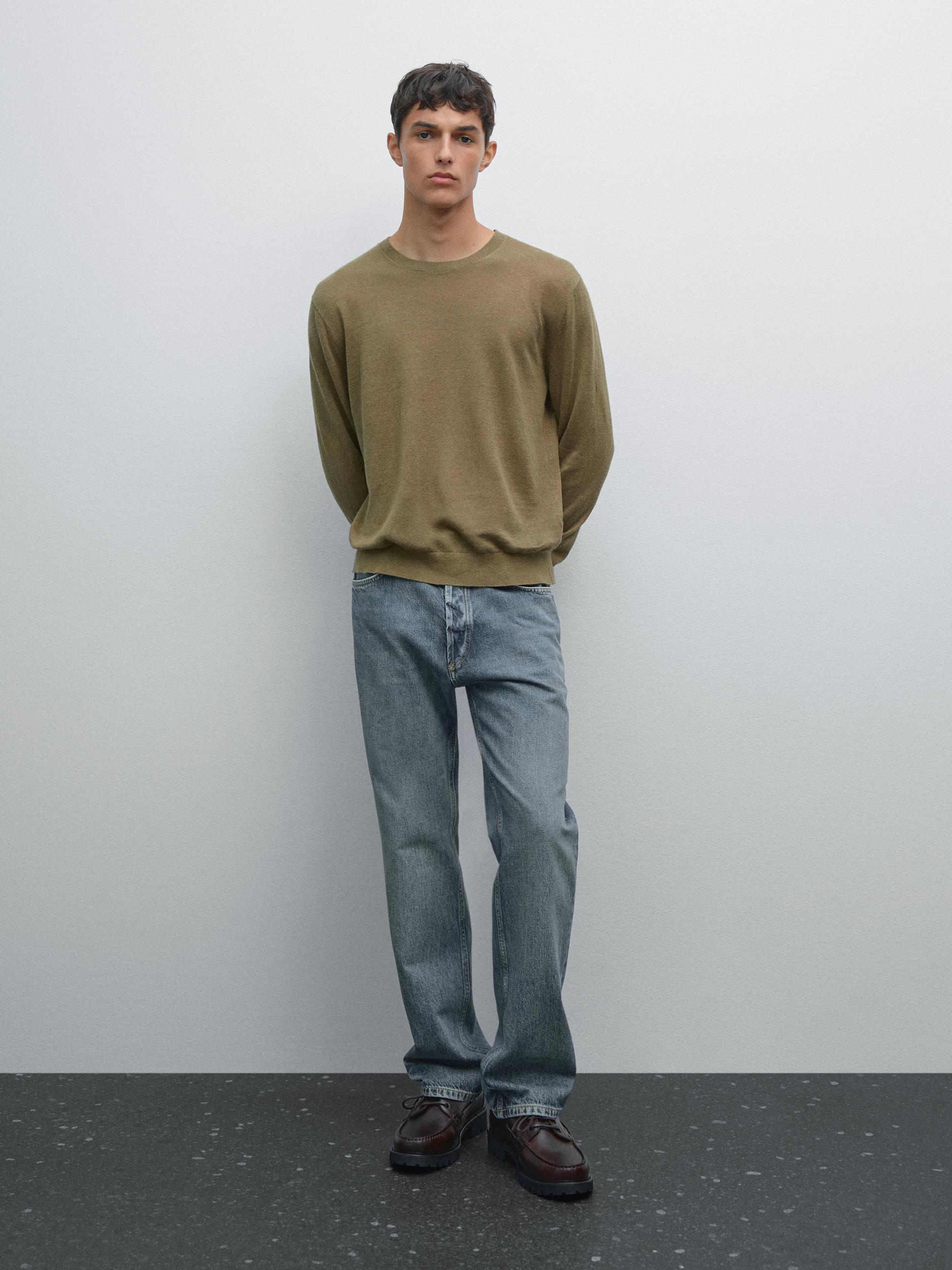 Jeans Straight Fit - Indigo - 32 (Eur 42) - Massimo Dutti - Hombre
