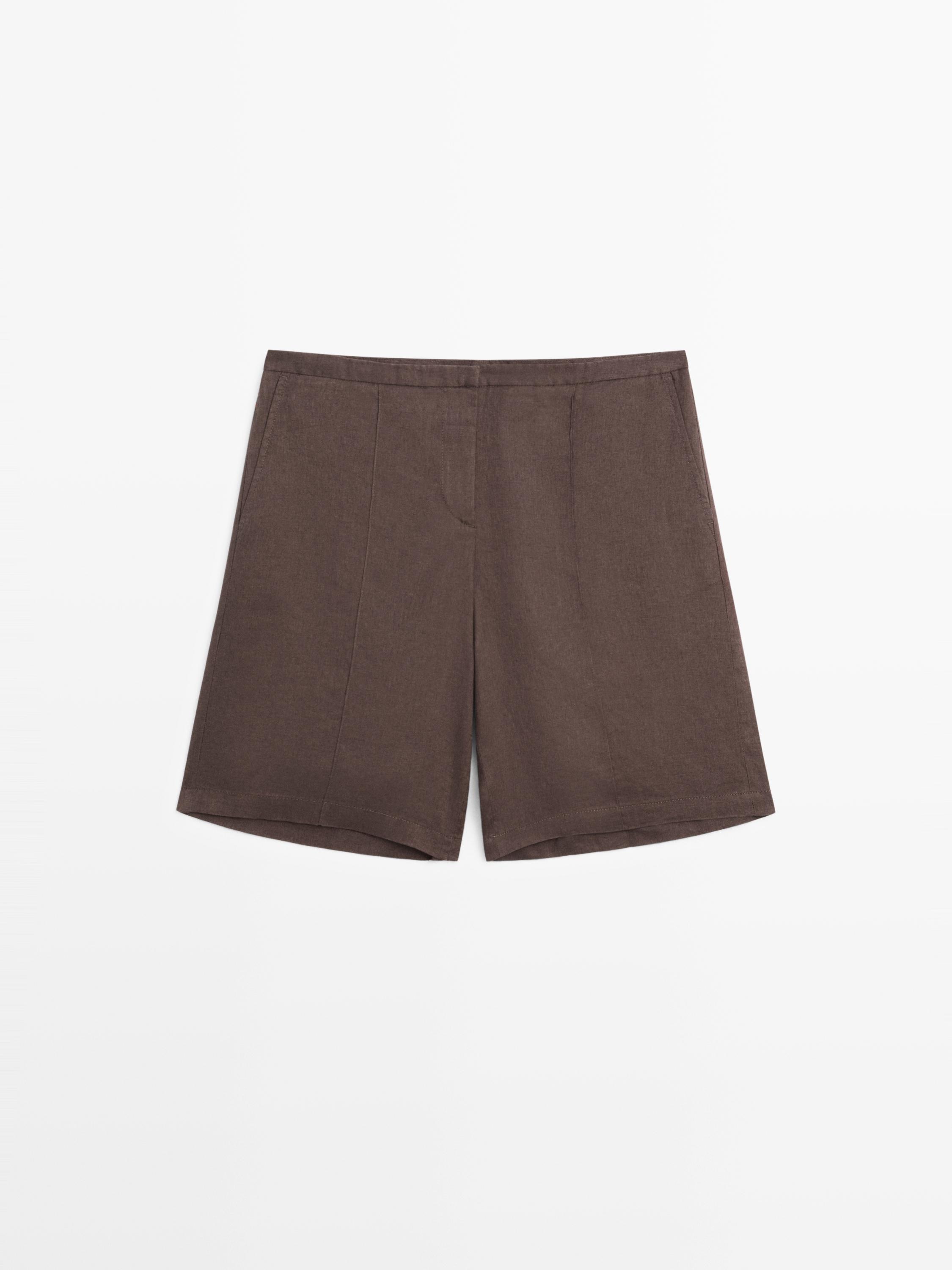 Bermuda corta 100% lino