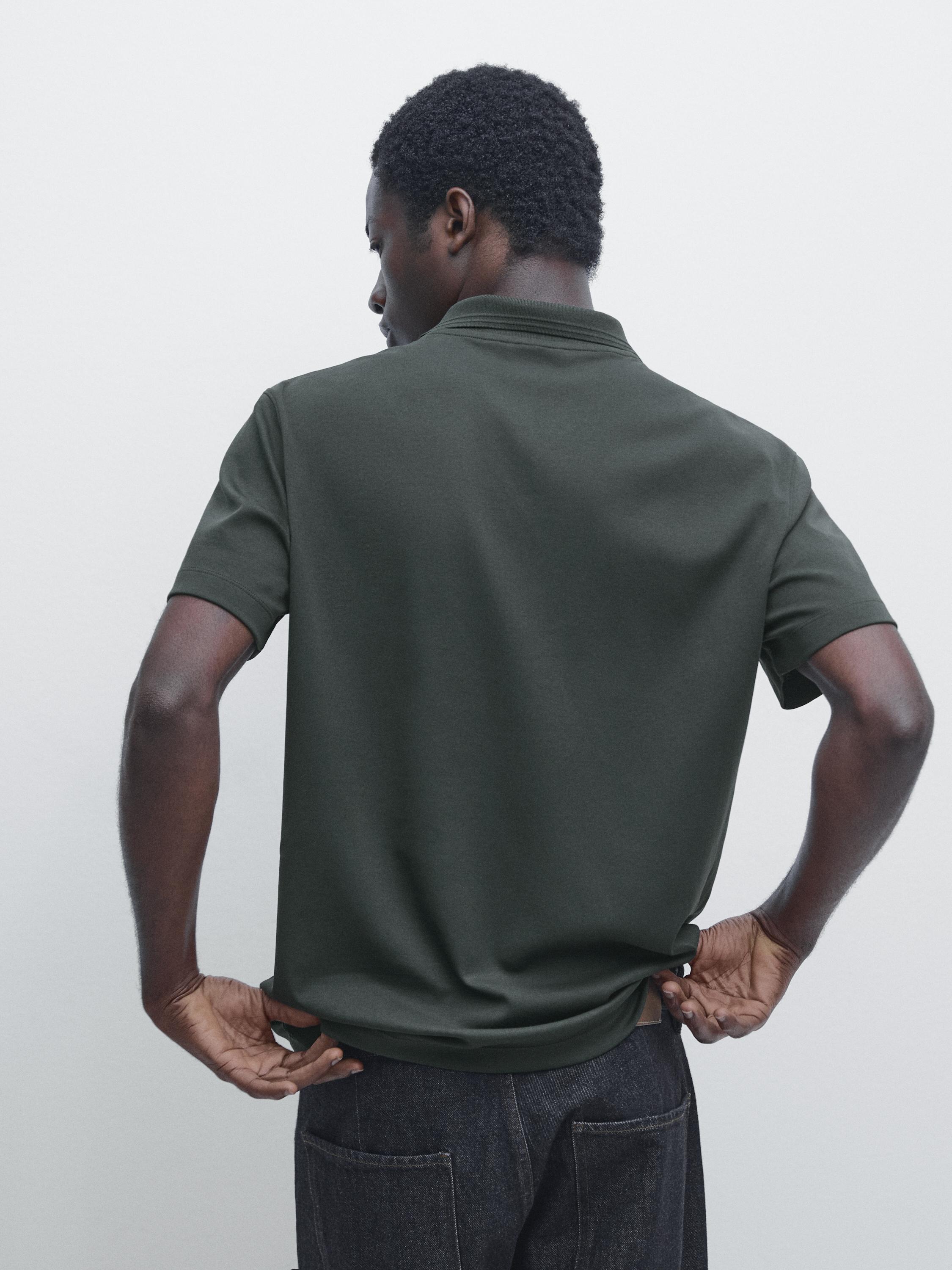 100% cotton short sleeve polo shirt — BOTTLE