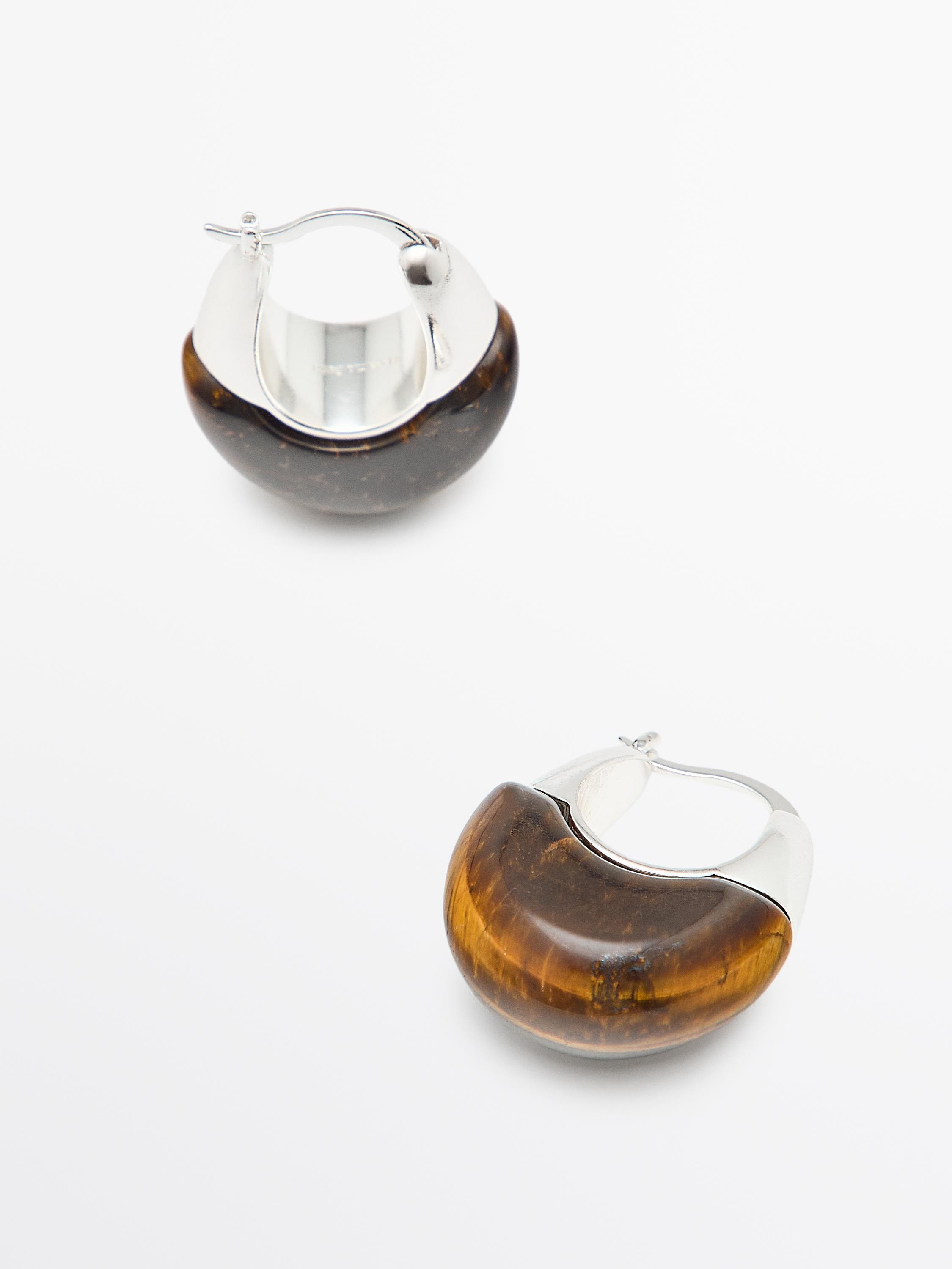 Boucles d’oreilles pierre