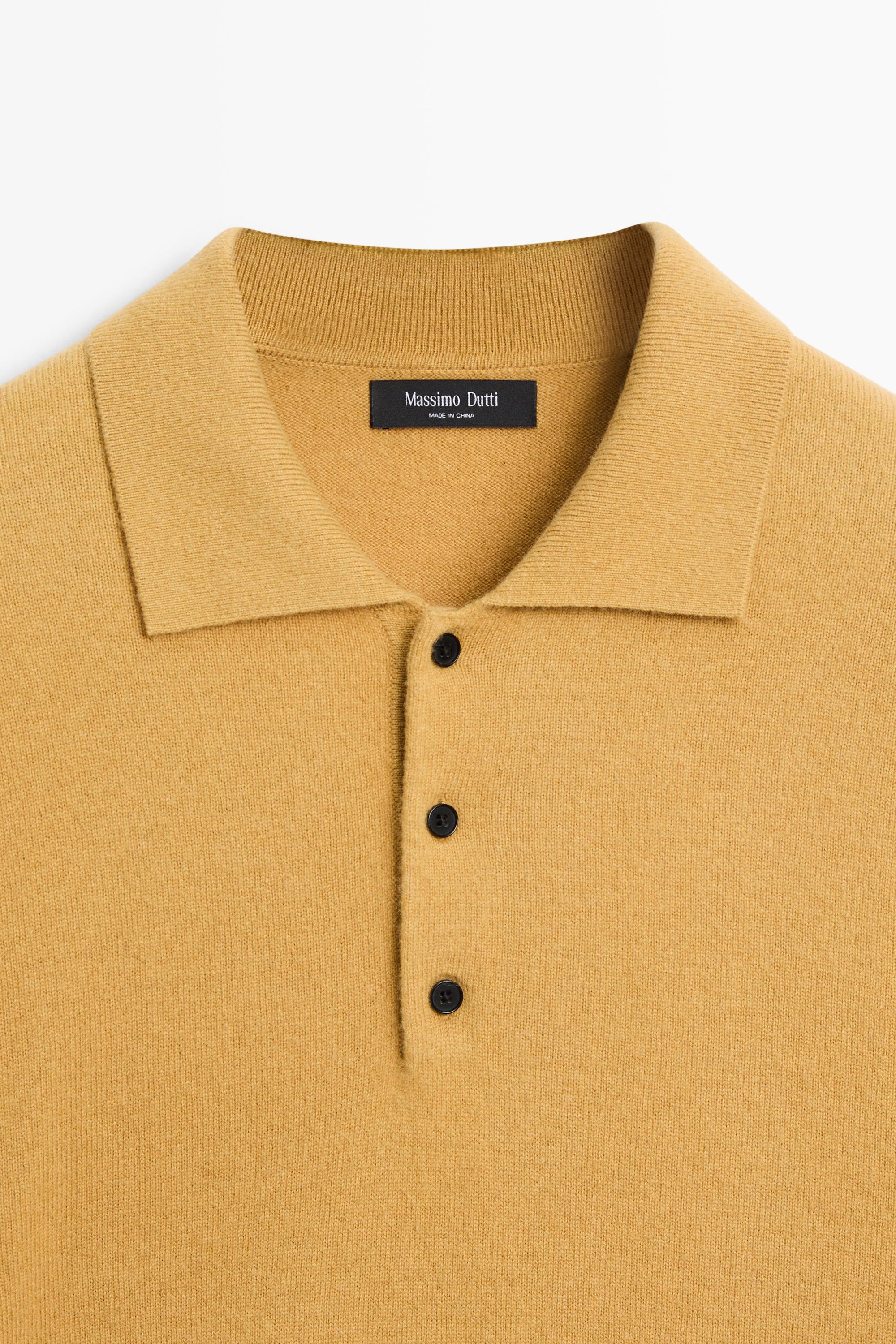 Massimo Dutti Yün kaşmir karışımlı polo kazak