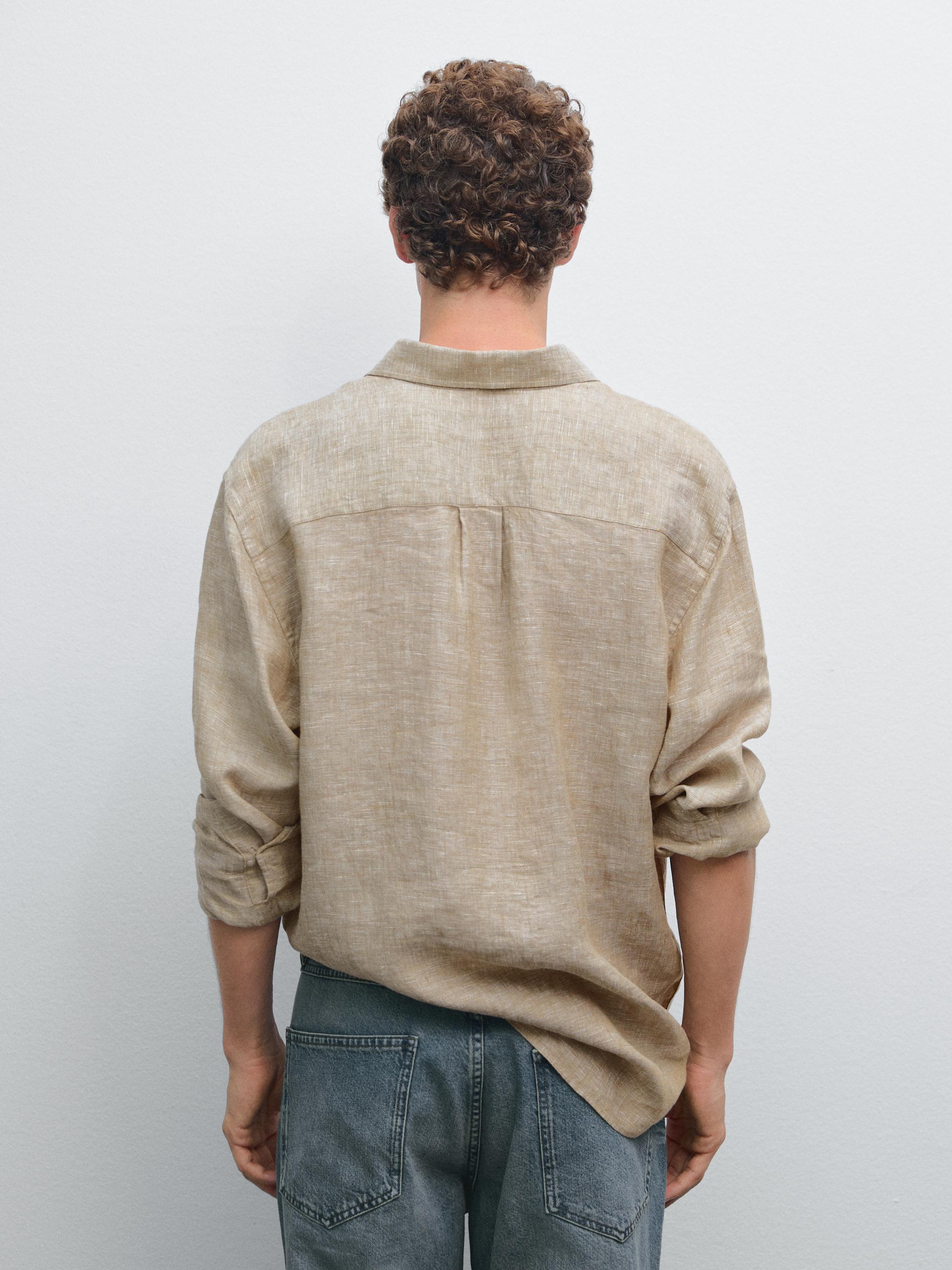 100% linen regular fit shirt