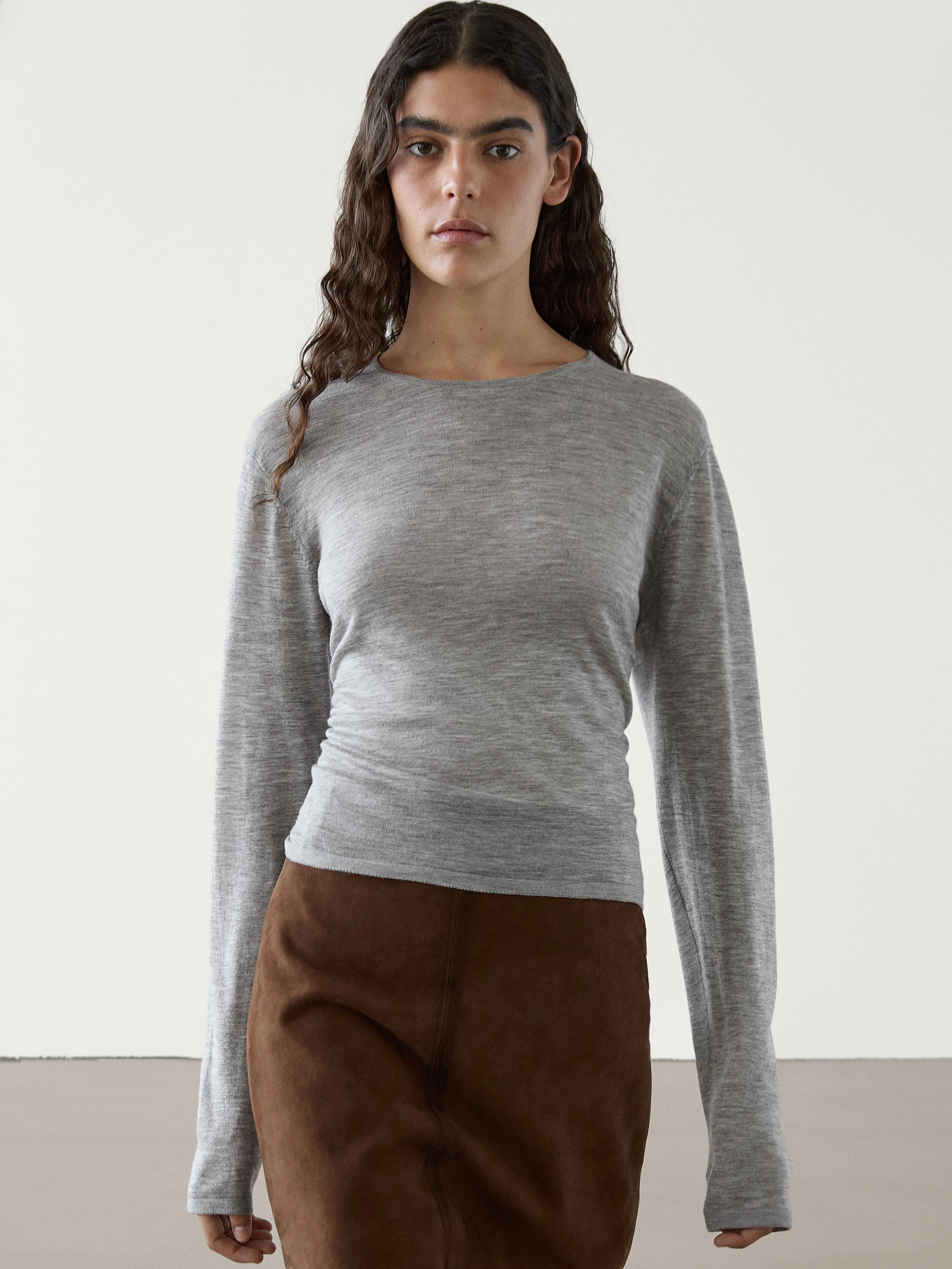 100% wool knit sweater