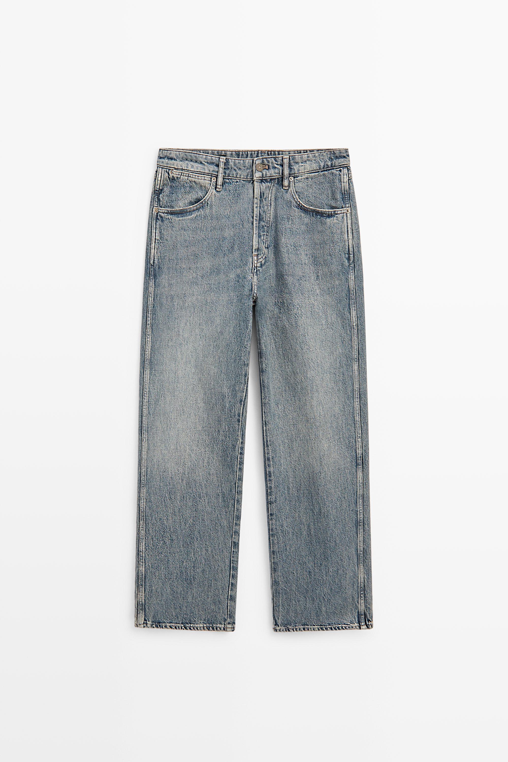 Jeans wide fit in puro cotone
