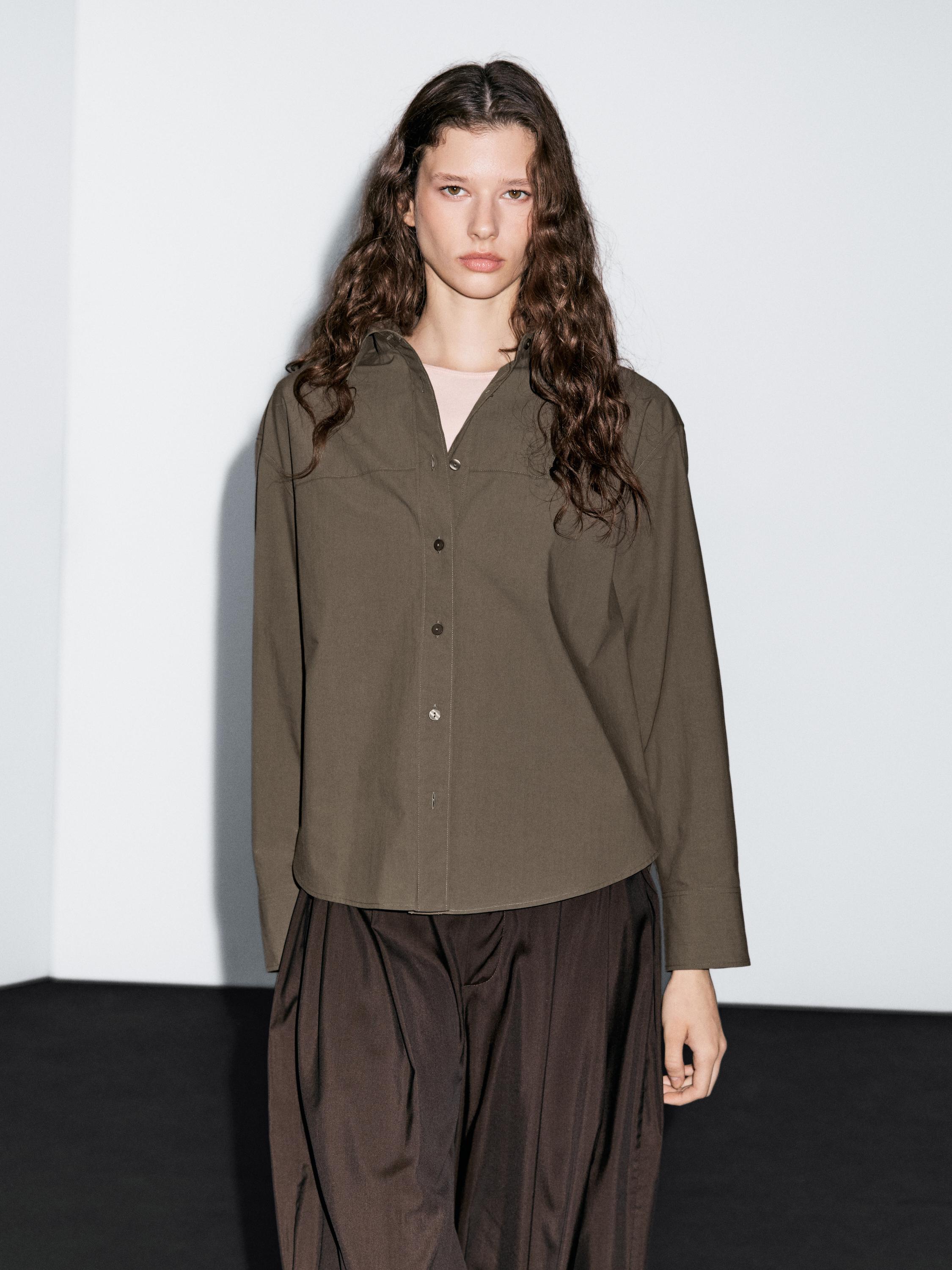 Košeľa zo 100 % bavlny so švami