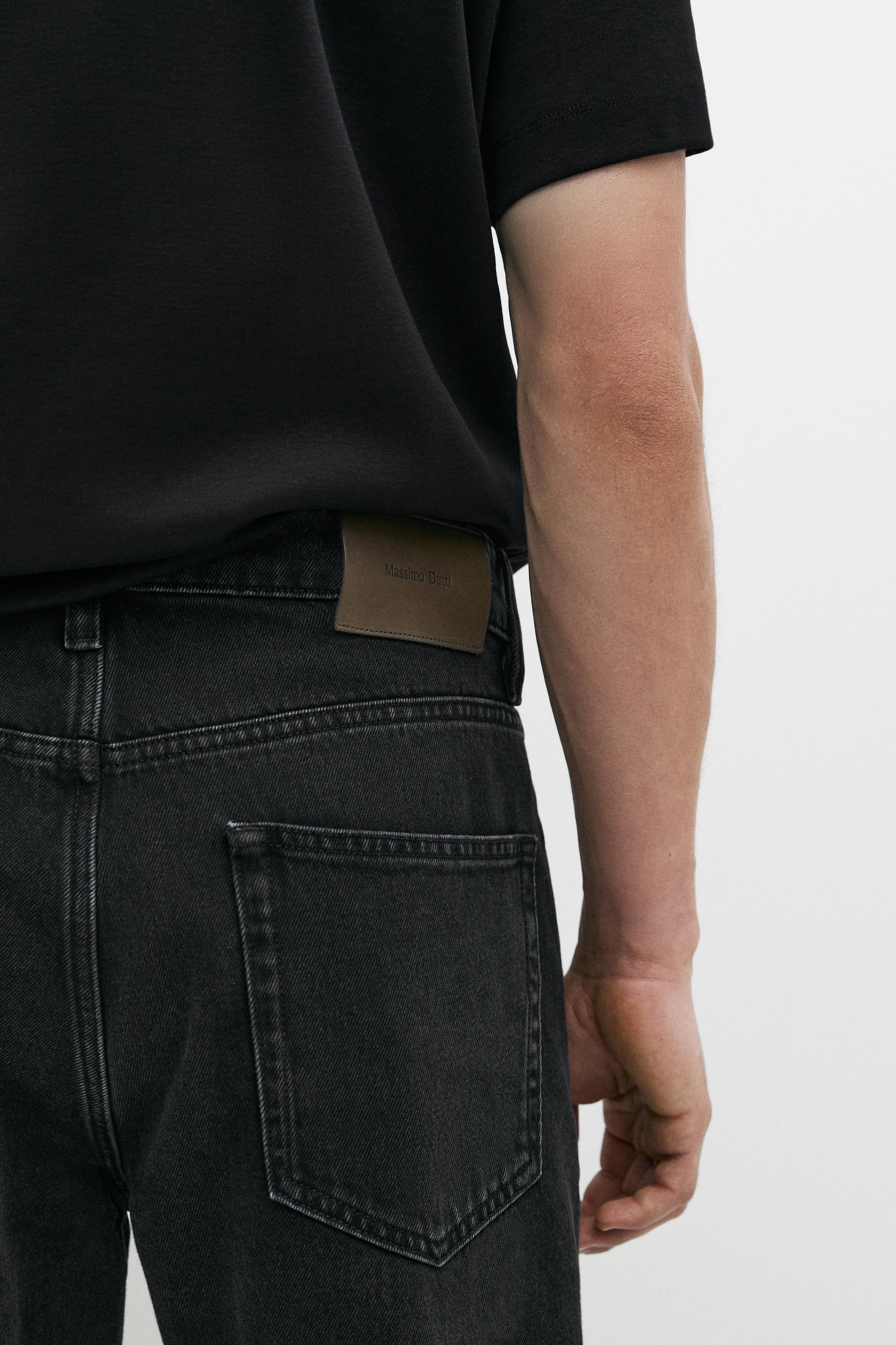 Tapered fit jeans — CHARCOAL