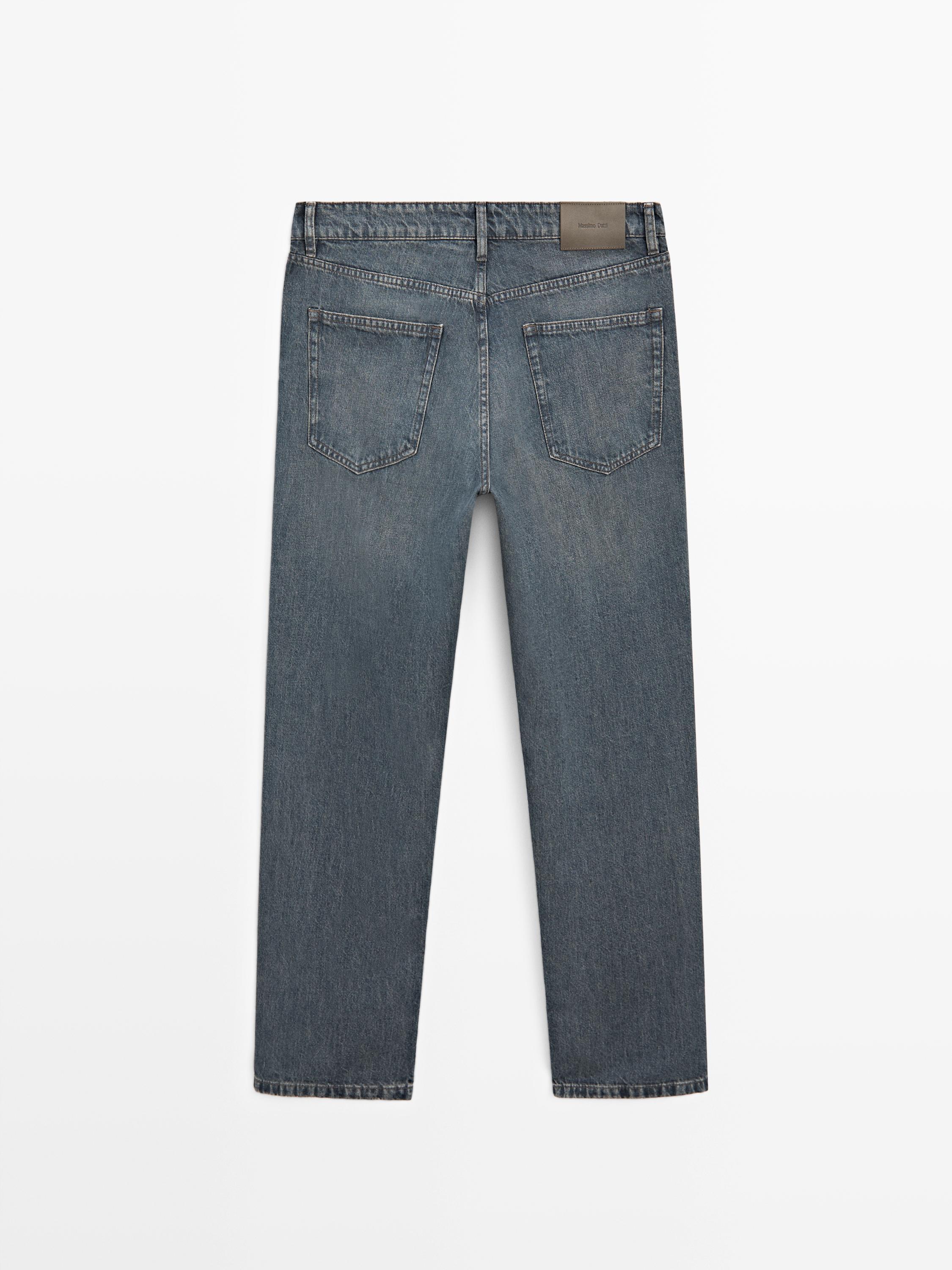 Tapered fit jeans — DARK BLUE