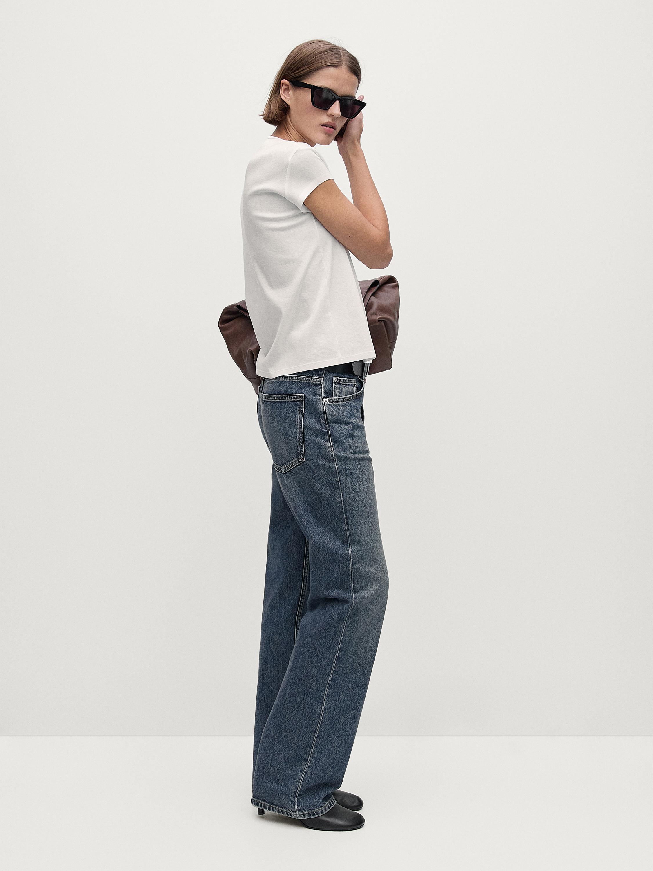 100% mercerised cotton short sleeve T-shirt — WHITE