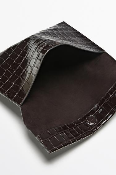 Textured leather iPad case — BROWN 3