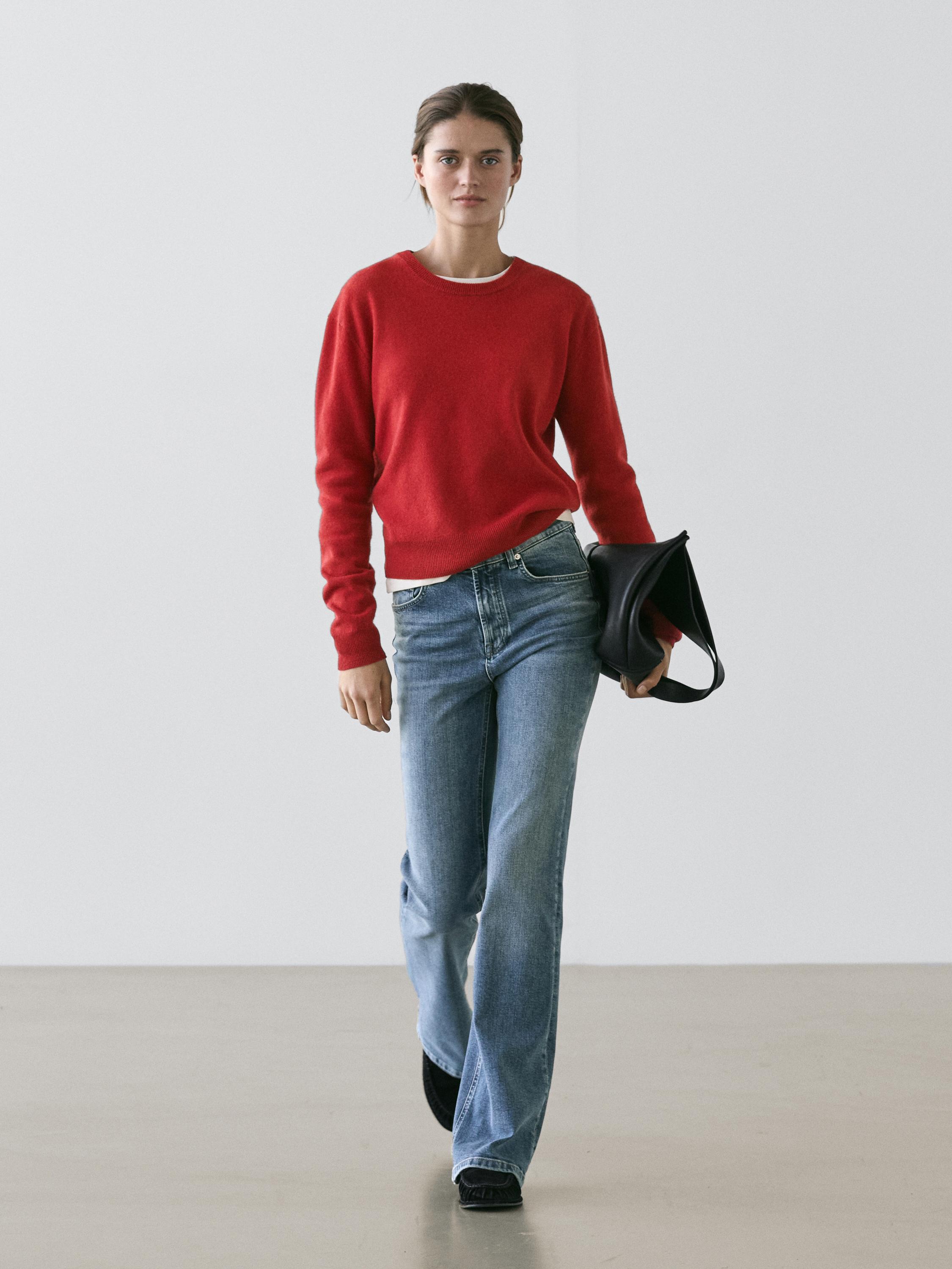 Skinny flare fit jeans — MEDIUM BLUE
