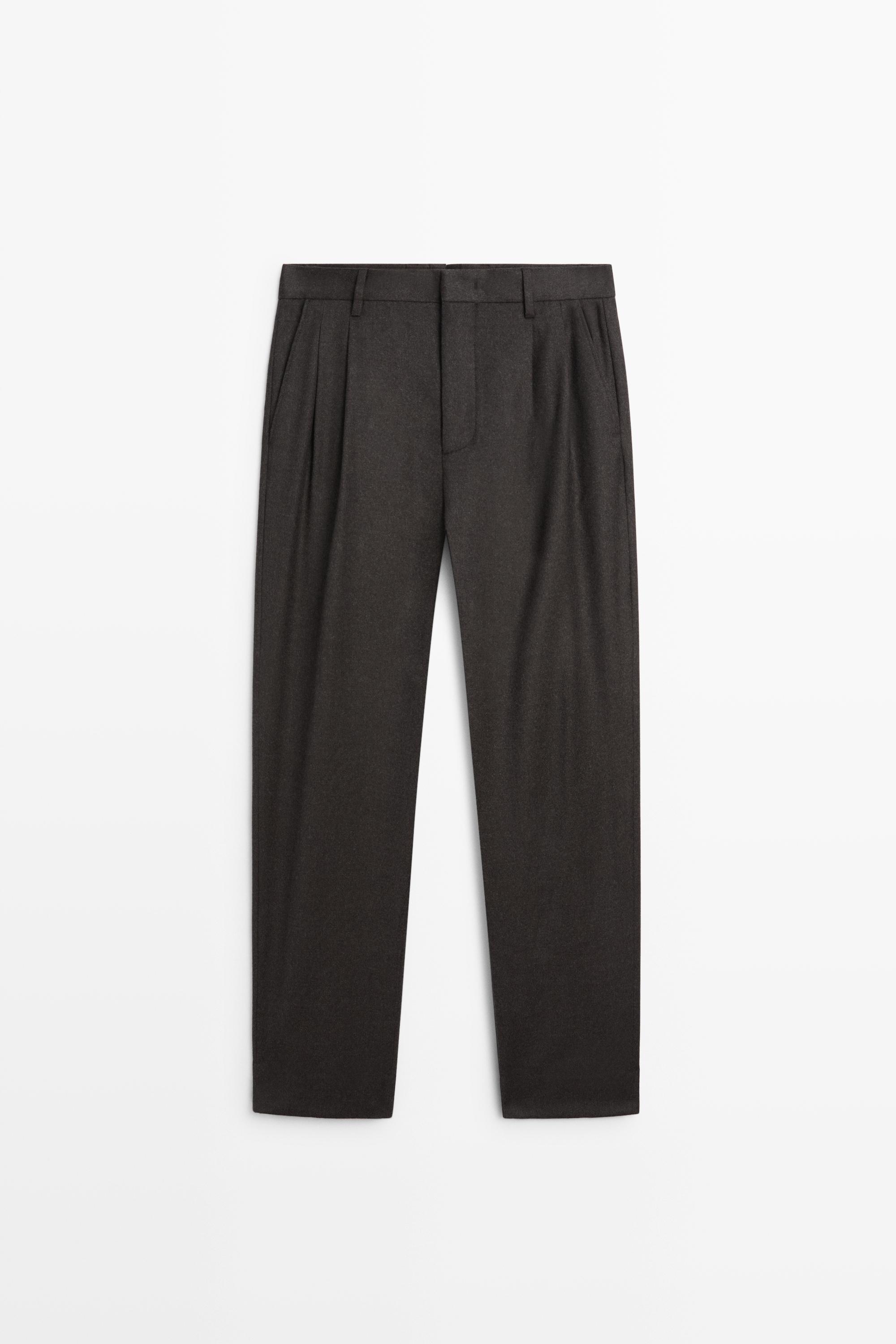 100% wool suit pants