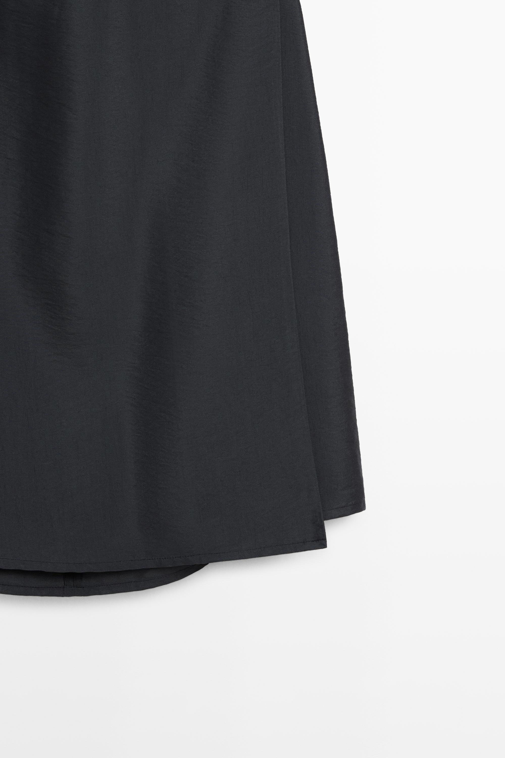 Midi dress with draped detail — LEAD