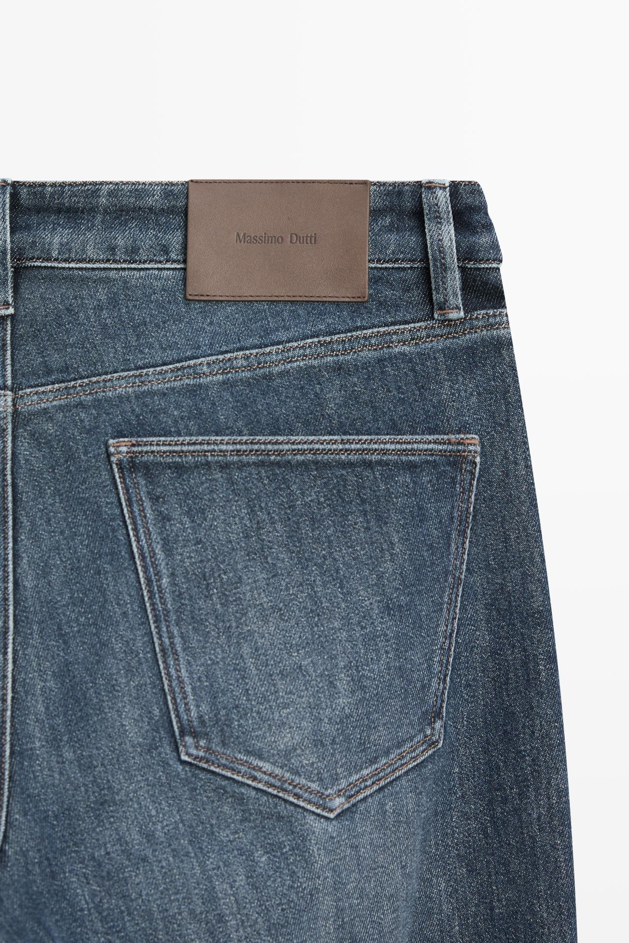 Enzymatic slim fit jeans — DEEP BLUE