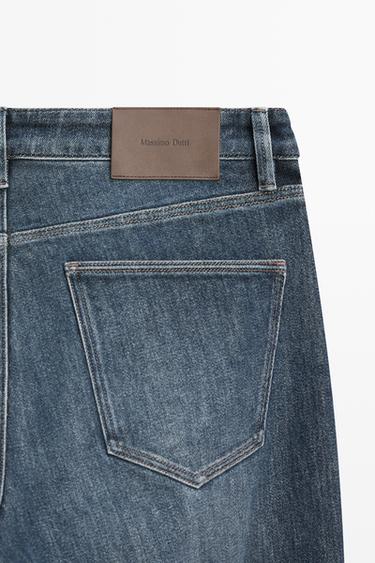 Enzymatic slim fit jeans — DEEP BLUE 7