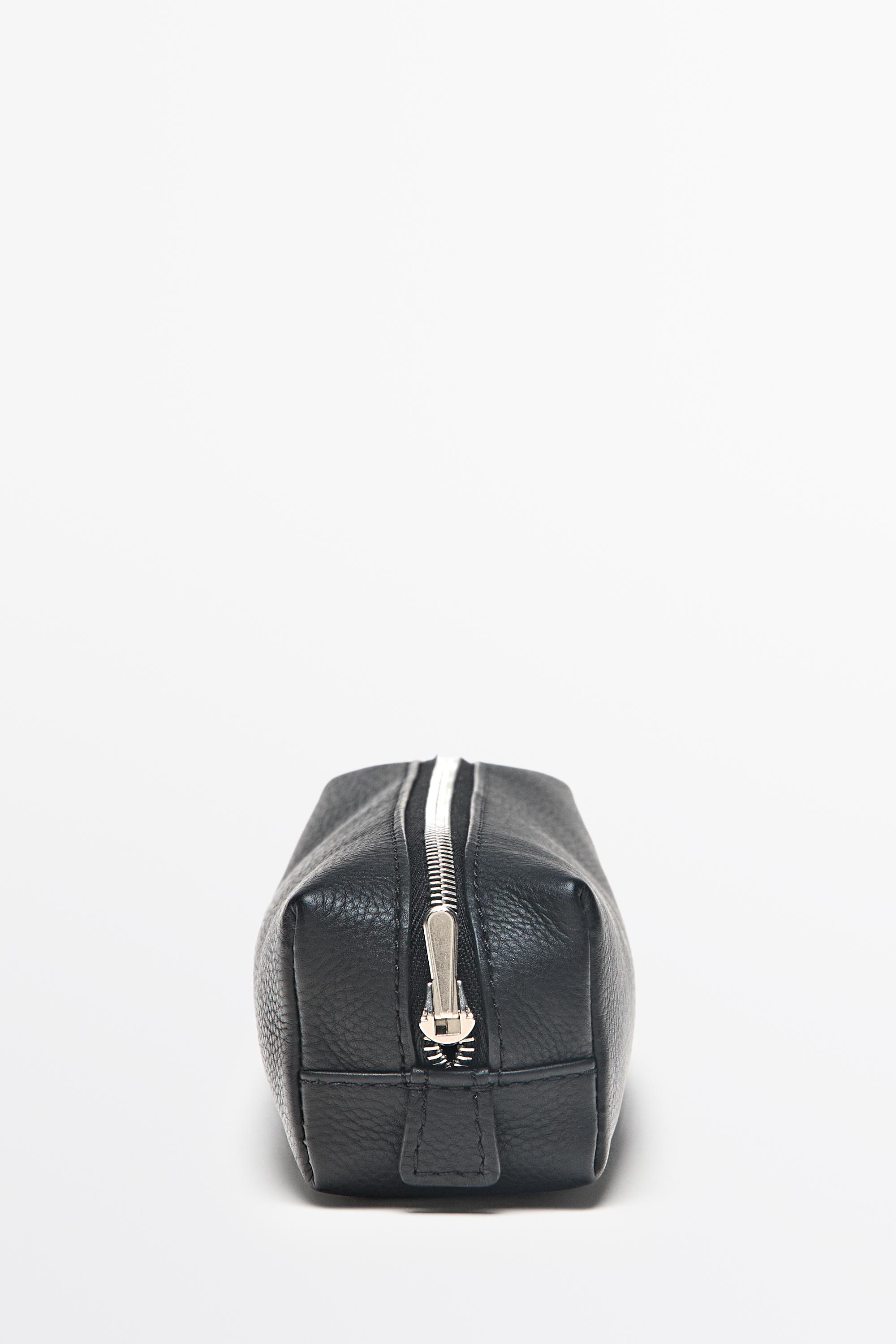 Estuche cremallera piel napa