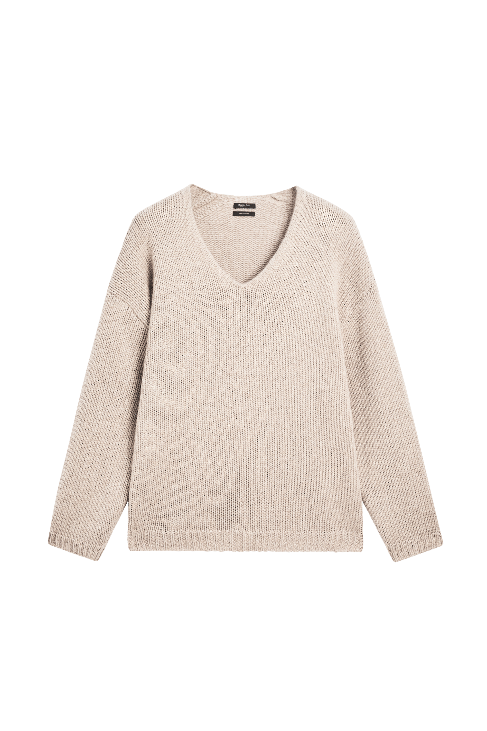 Massimo Dutti %100 kaşmir V yaka kazak