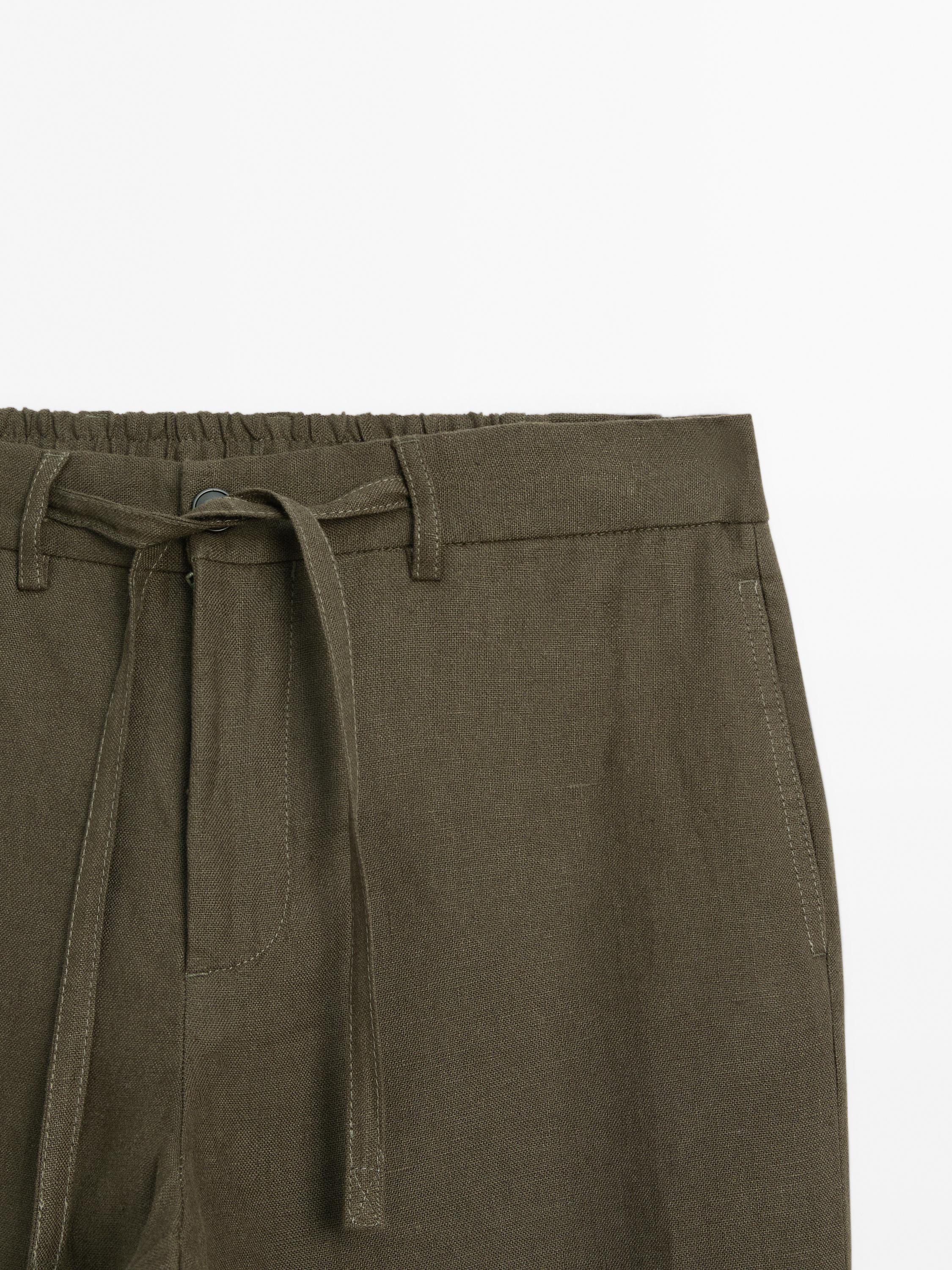 Pantalón conjunto 100% lino