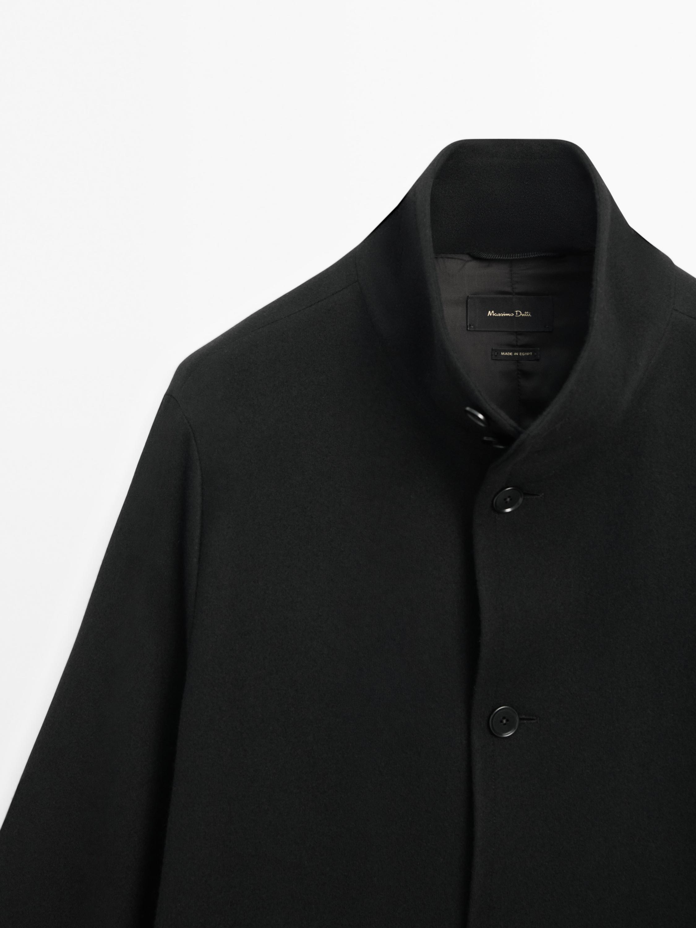 100% wool long coat