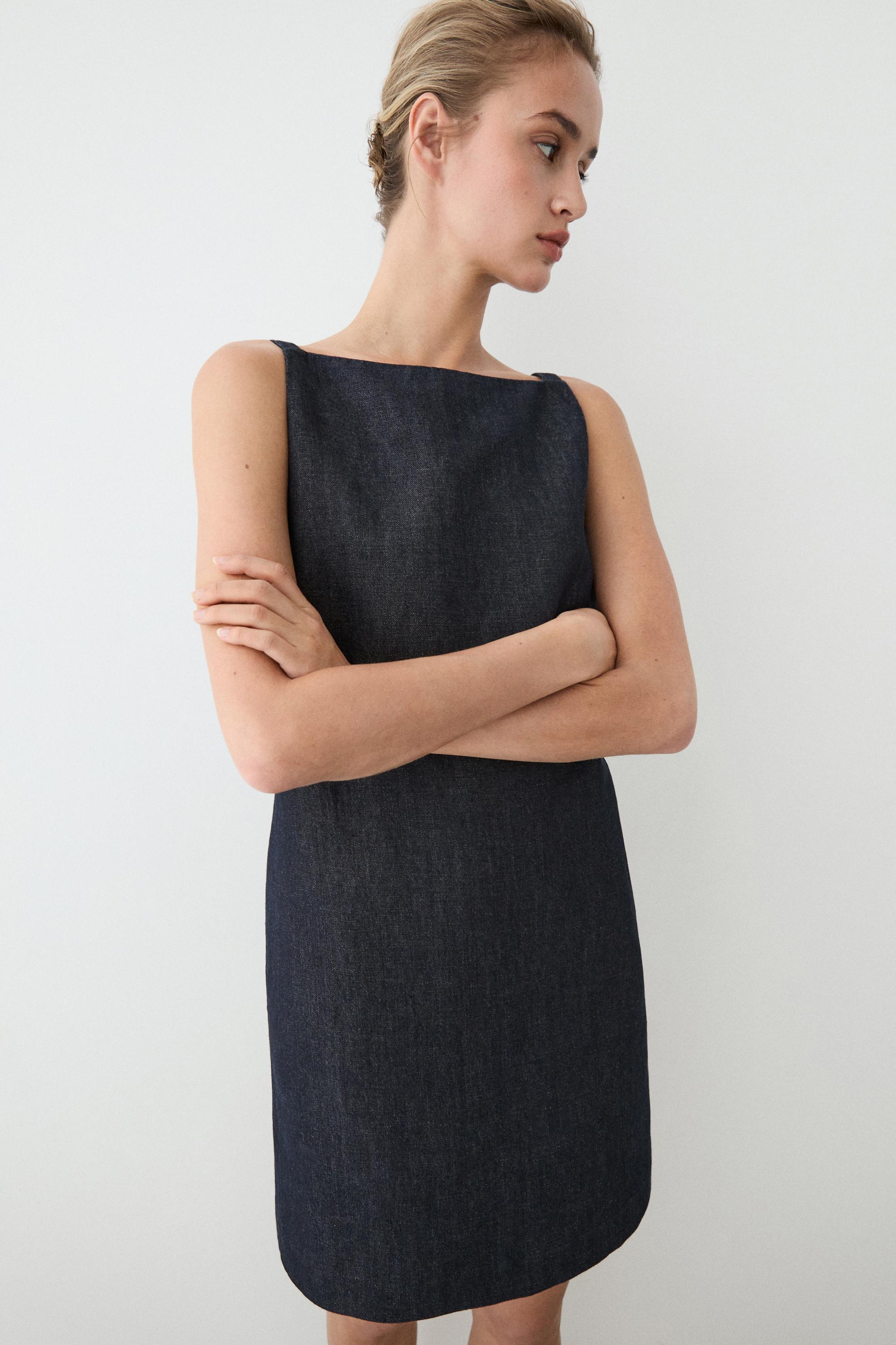 Denim mini dress