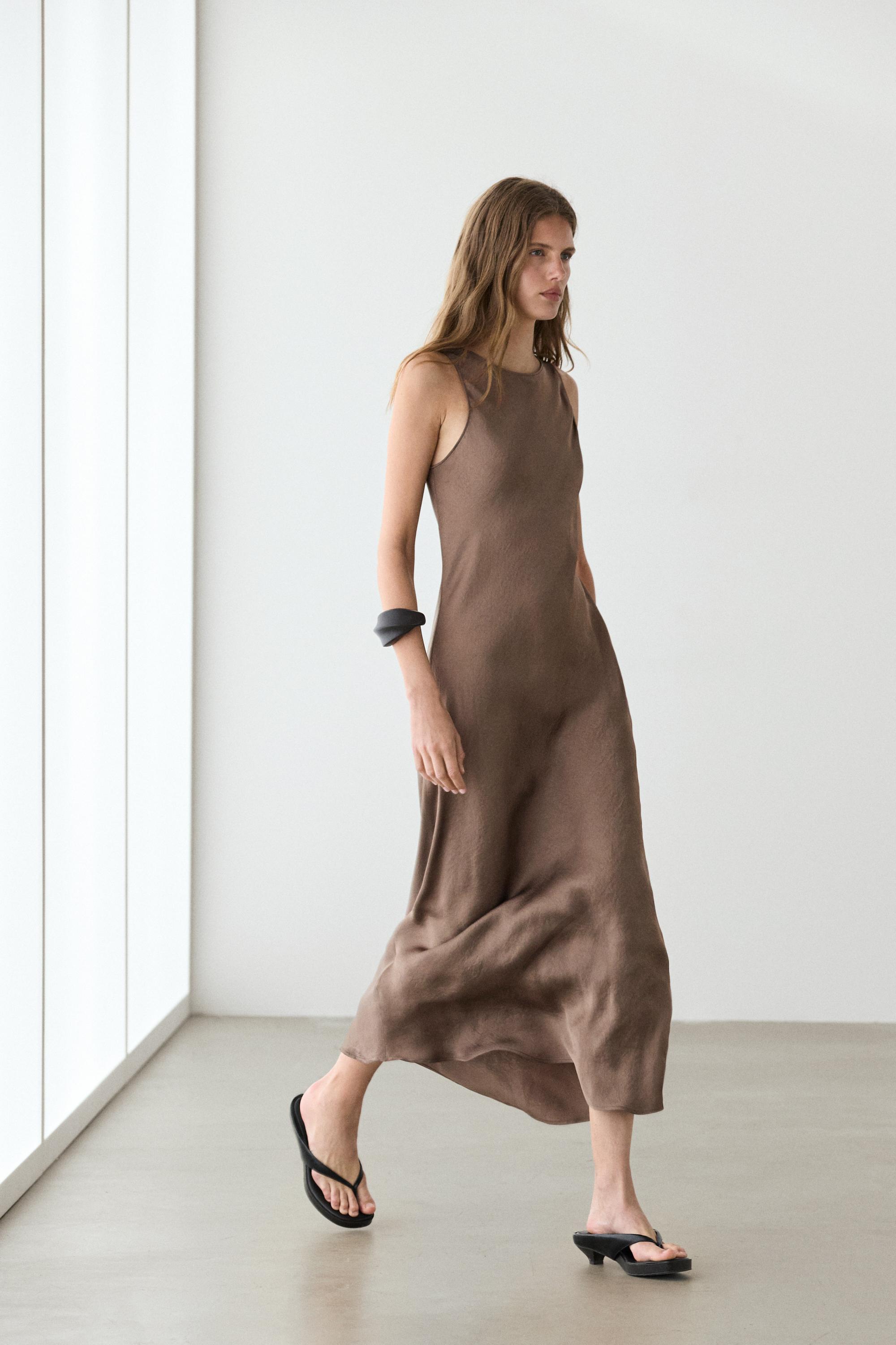 Vestit midi fluid setí