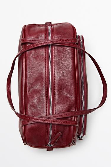 Medium Nappa leather bowling bag — Red 6