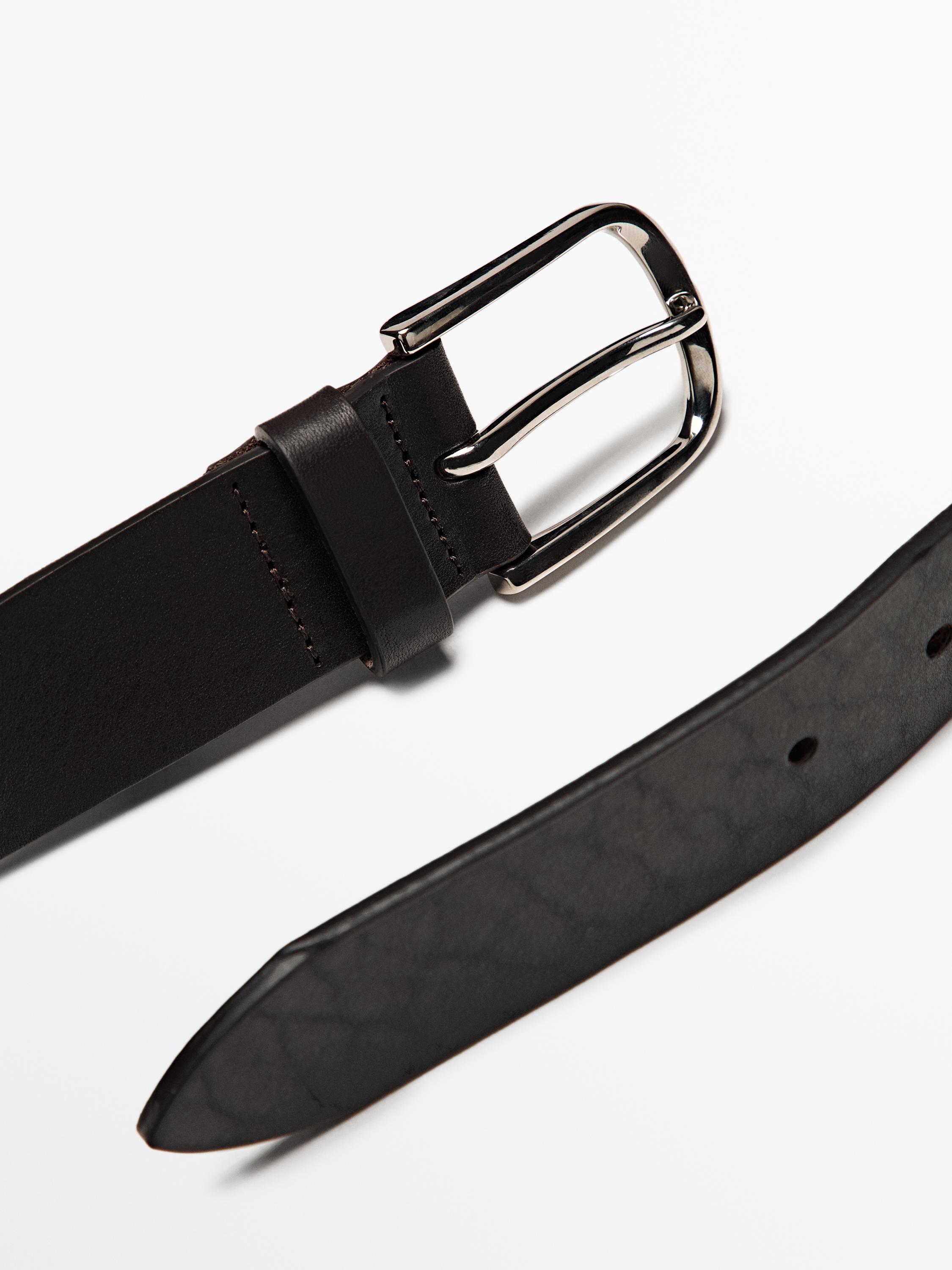 Nappa leather belt