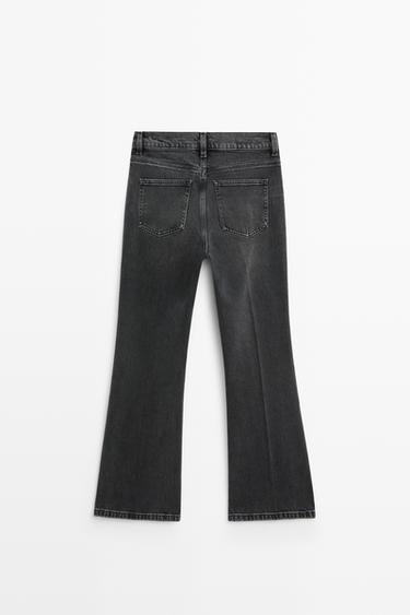 Mid-waist flare fit jeans — BLACK 6