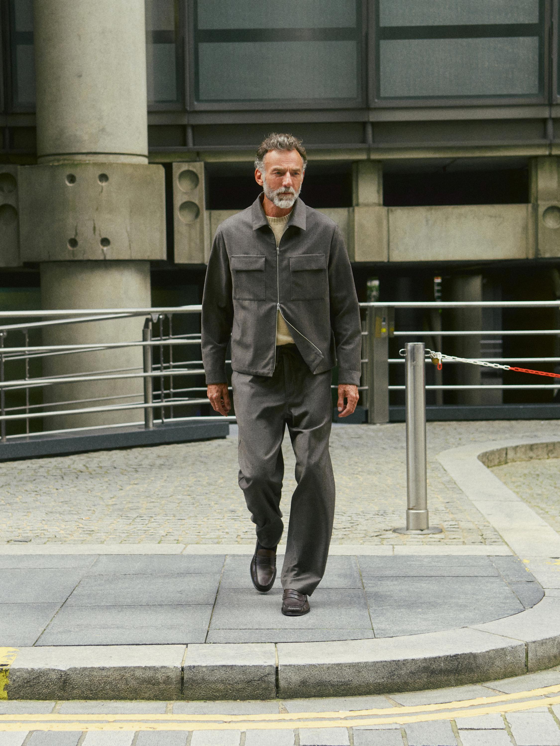 100% wool flannel trousers