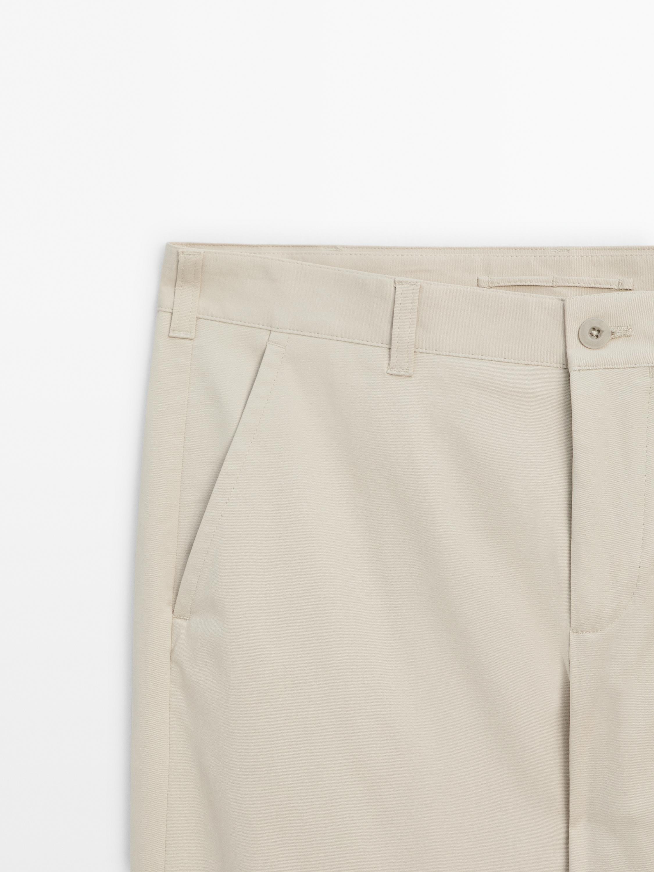 Galtzak, kotoi-nahasketadun ehunezkoak, slim fit