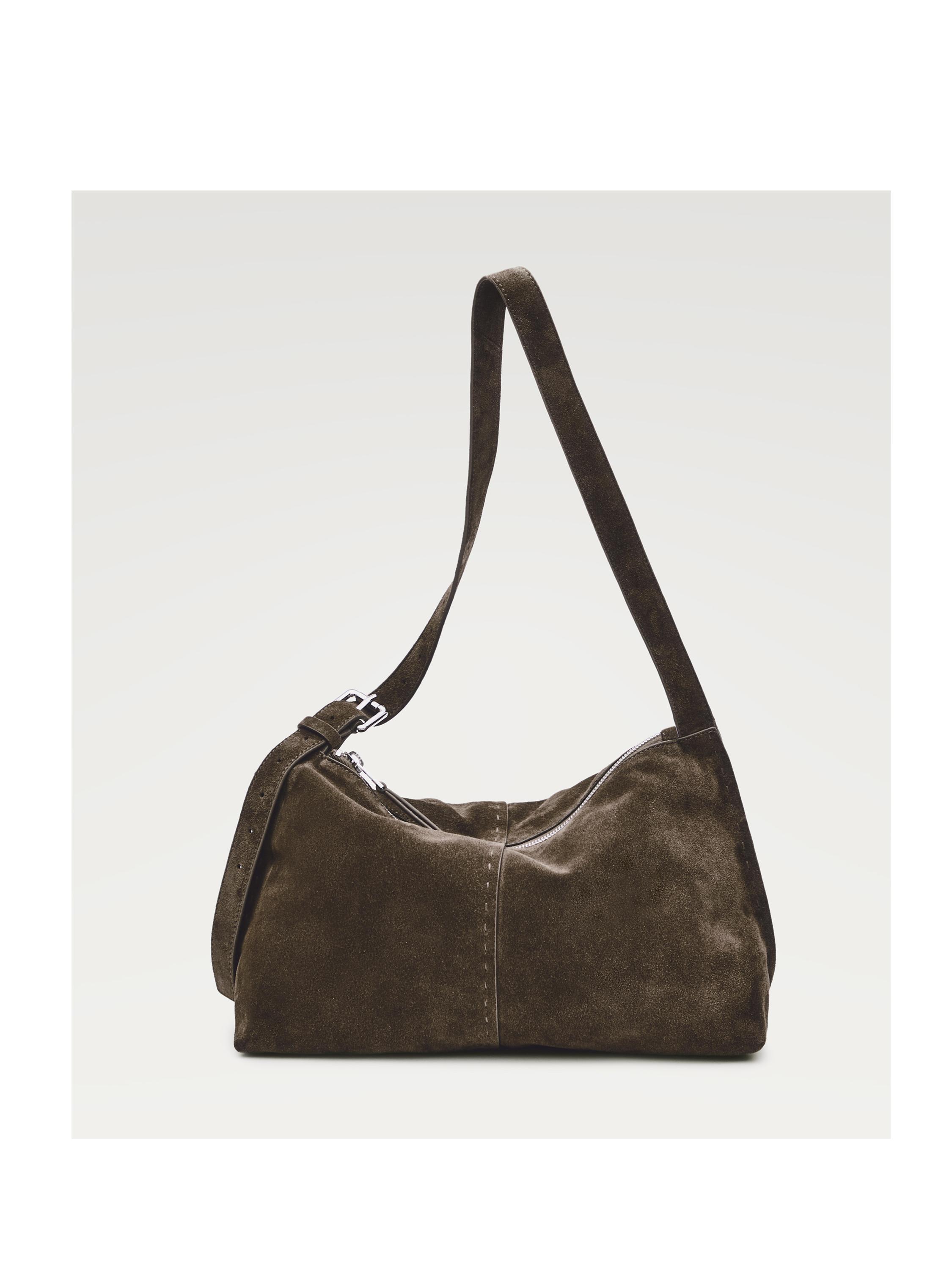 Sac à bandoulière en croûte de cuir