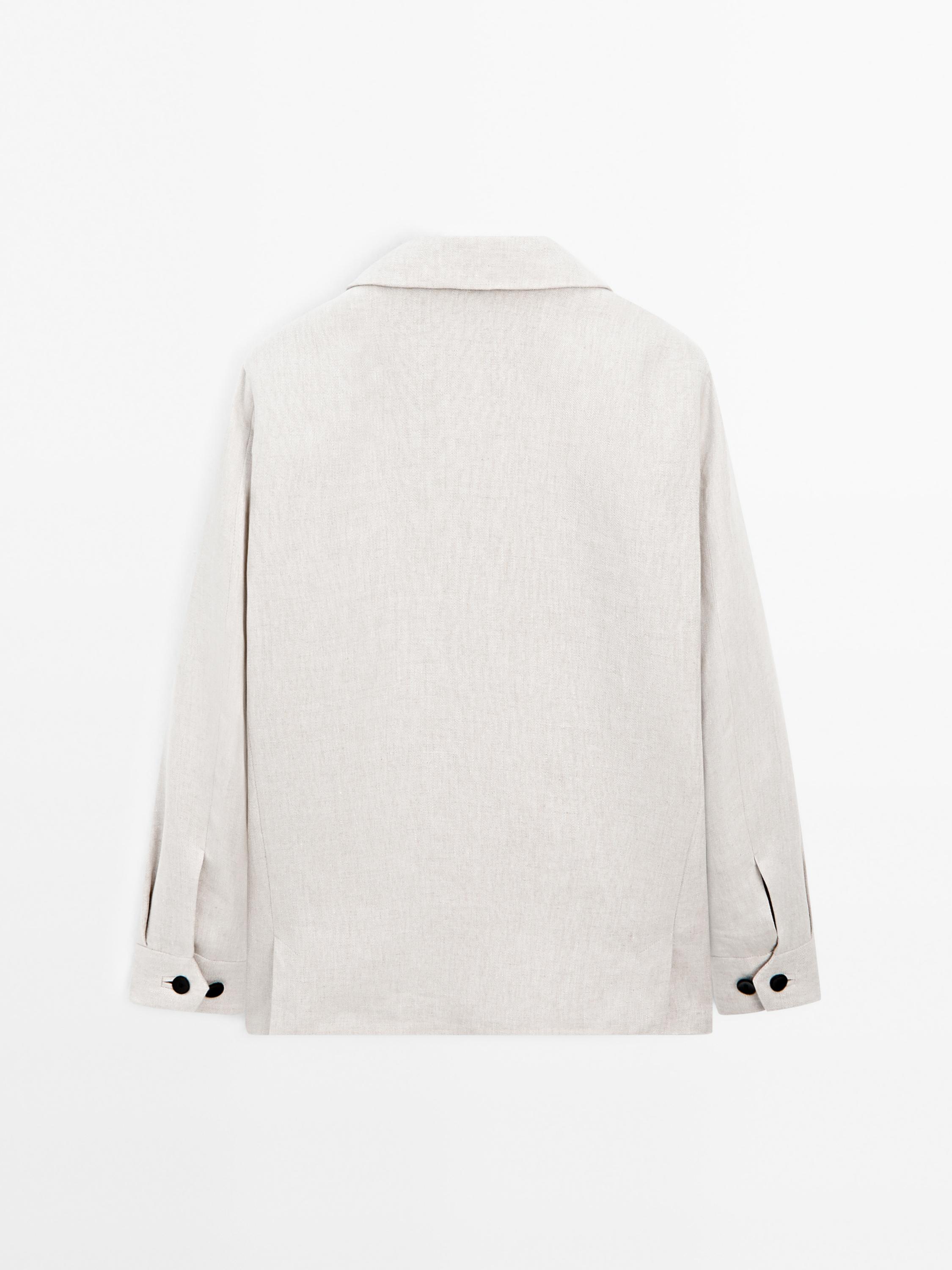 100% linen faded overshirt - Limited Edition