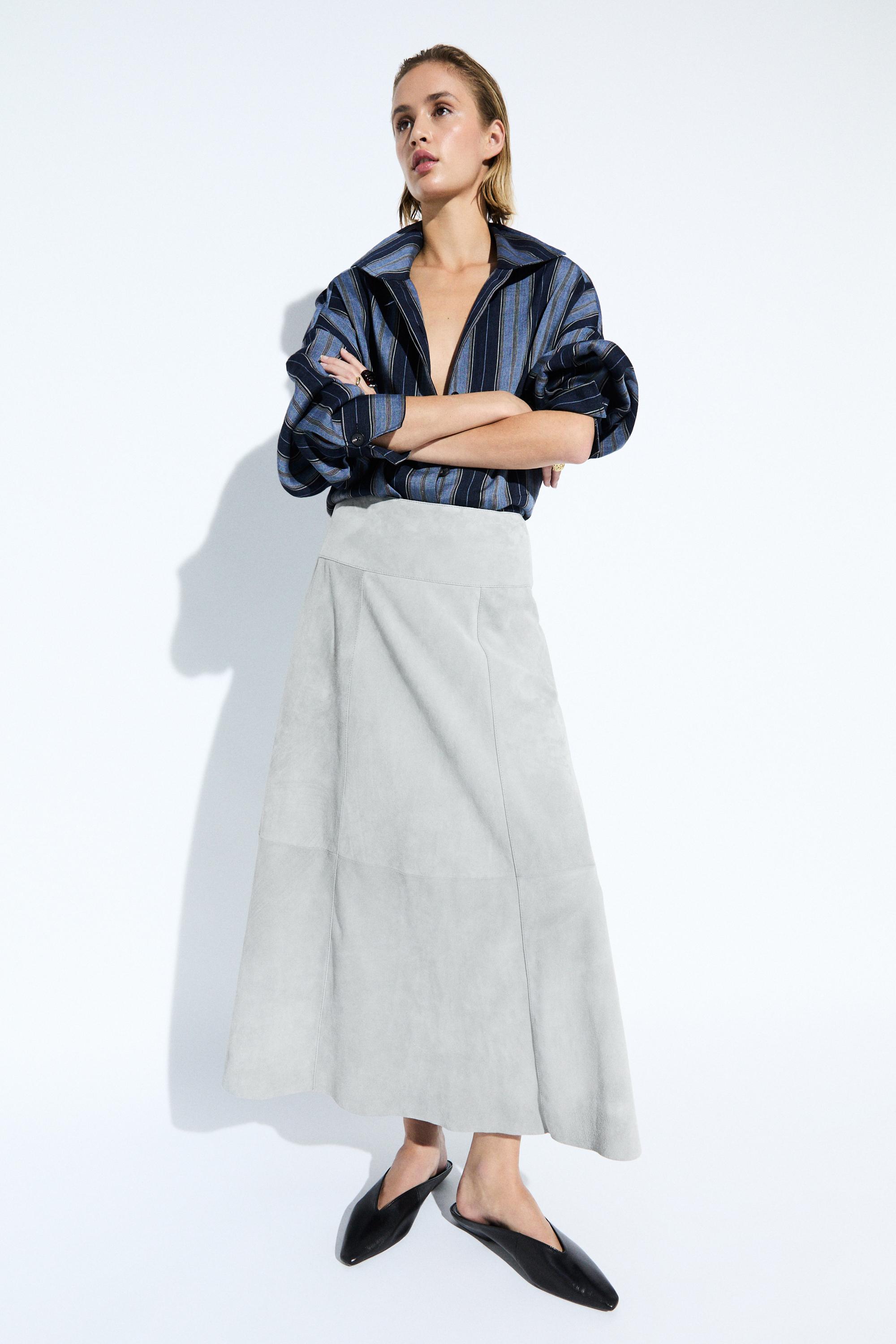 Soft leather mules — BLACK