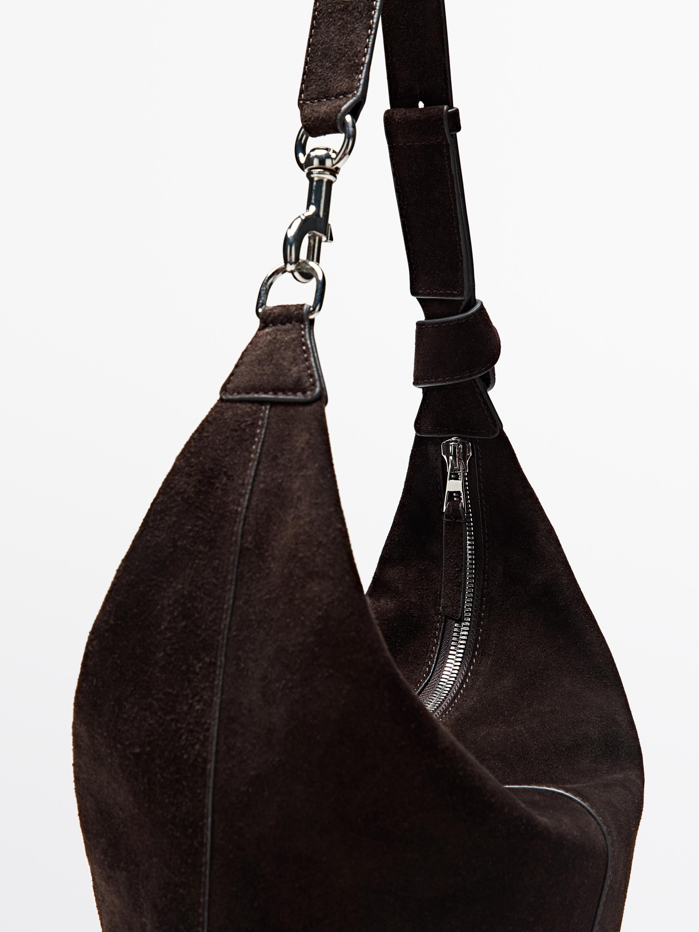 Split Suede Leather Bucket Bag Chocolate Bags And Backpacks split-suede-leather-bucket-bag-chocolate-bags-and-backpacks