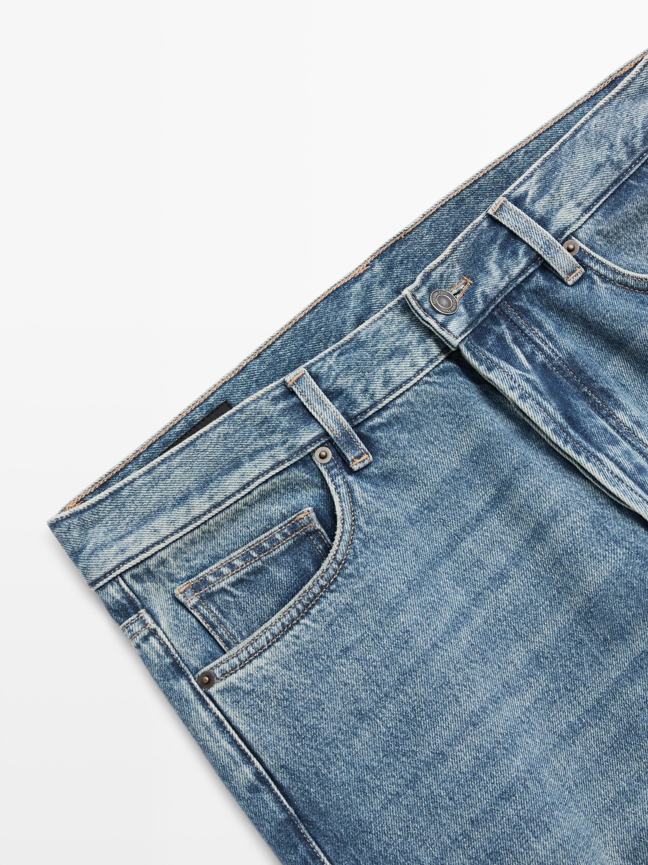 Straight-leg jeans — MEDIUM BLUE