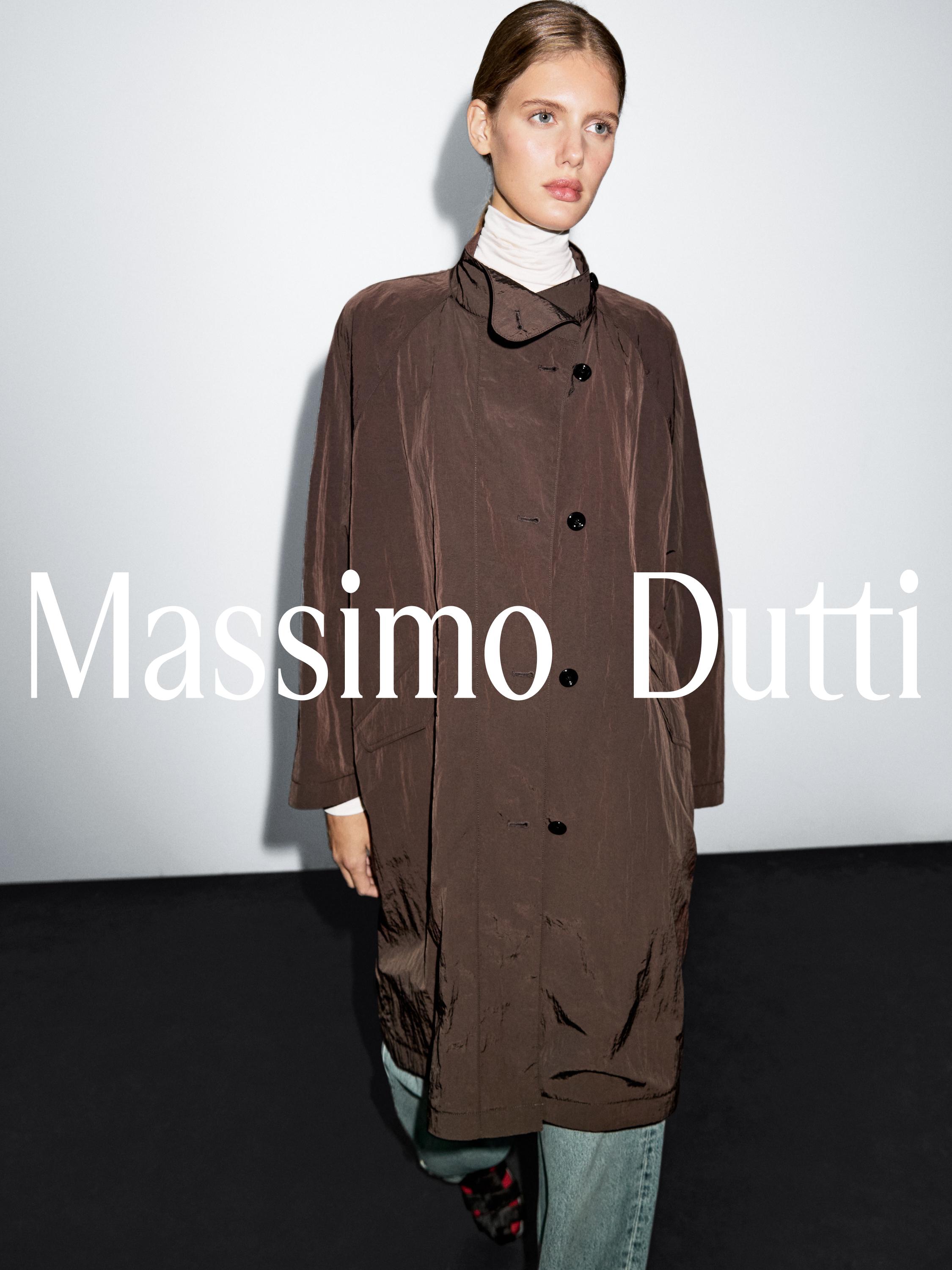 Trench oversize fluido tejido water repellent