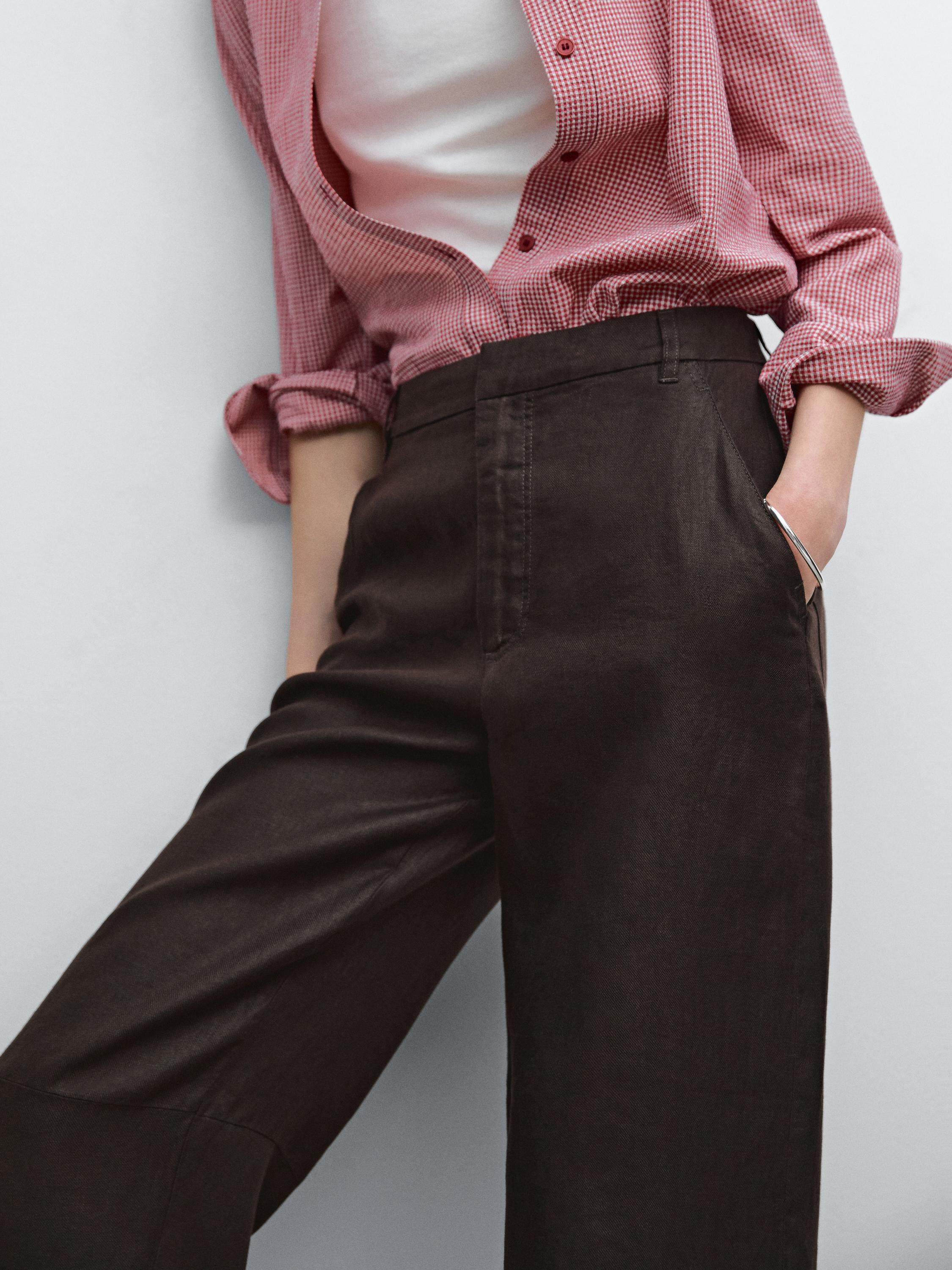 Pantalón fluido 100% lino