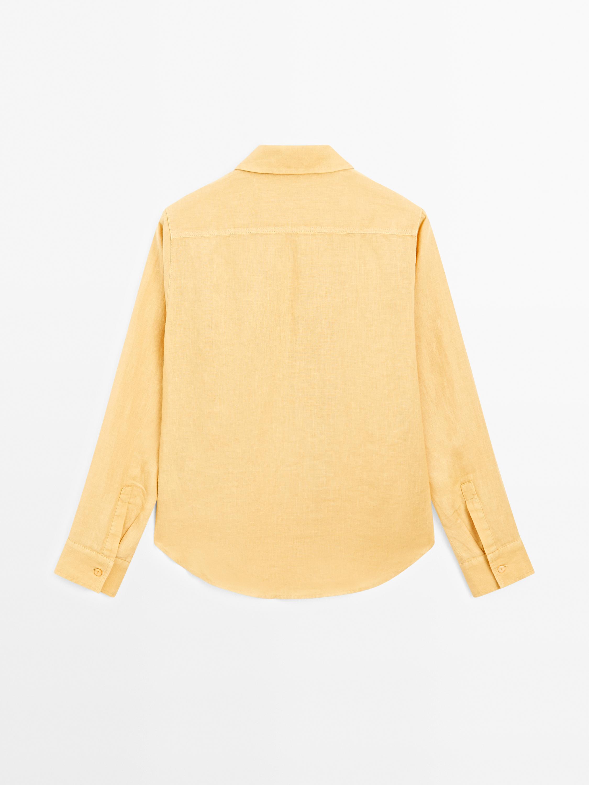 Flowing 100% linen shirt