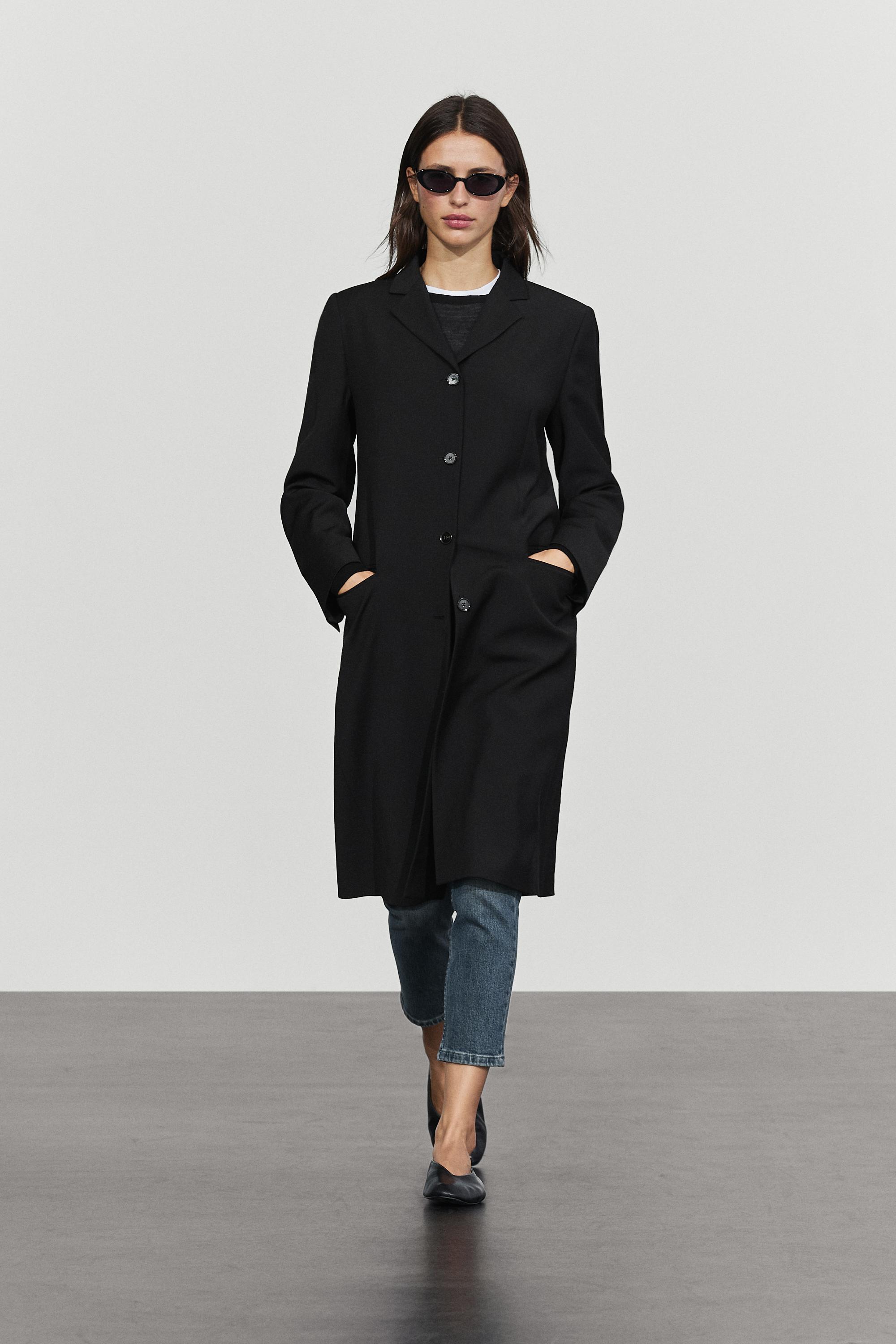 Wool blend coat
